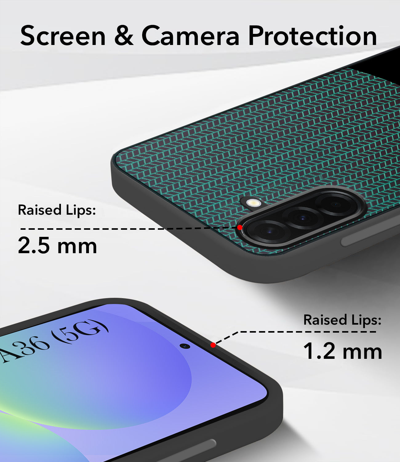 For Samsung Galaxy A36 5G Silicone Finish Back Cover Case (Premium Minimalist Professional Feel | Camera Protection Bump)
