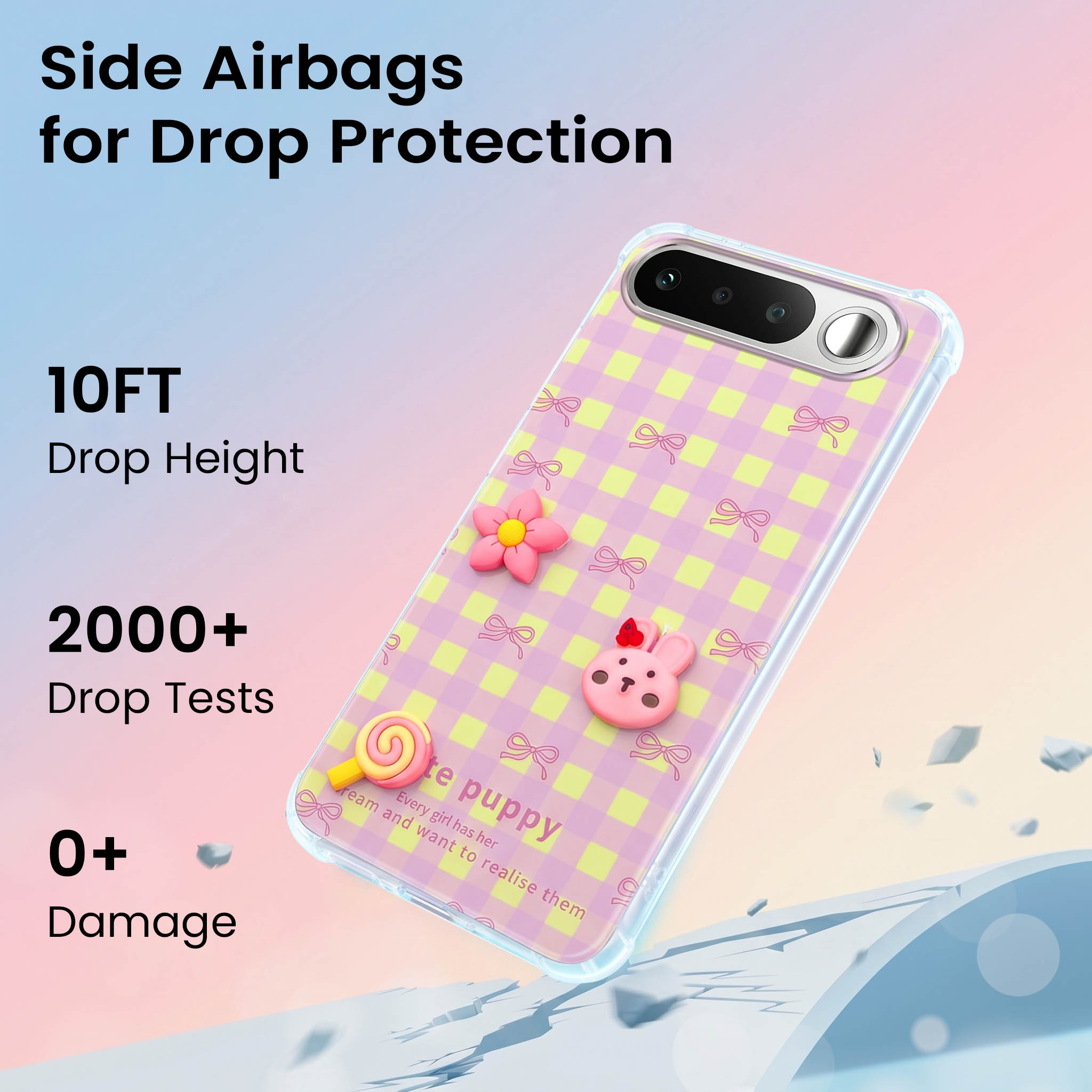 For Realme 16 Back Cover Case (3D Cute Cartoons | Hard Back Side Soft | Matte Premium Finish | HD Printing)