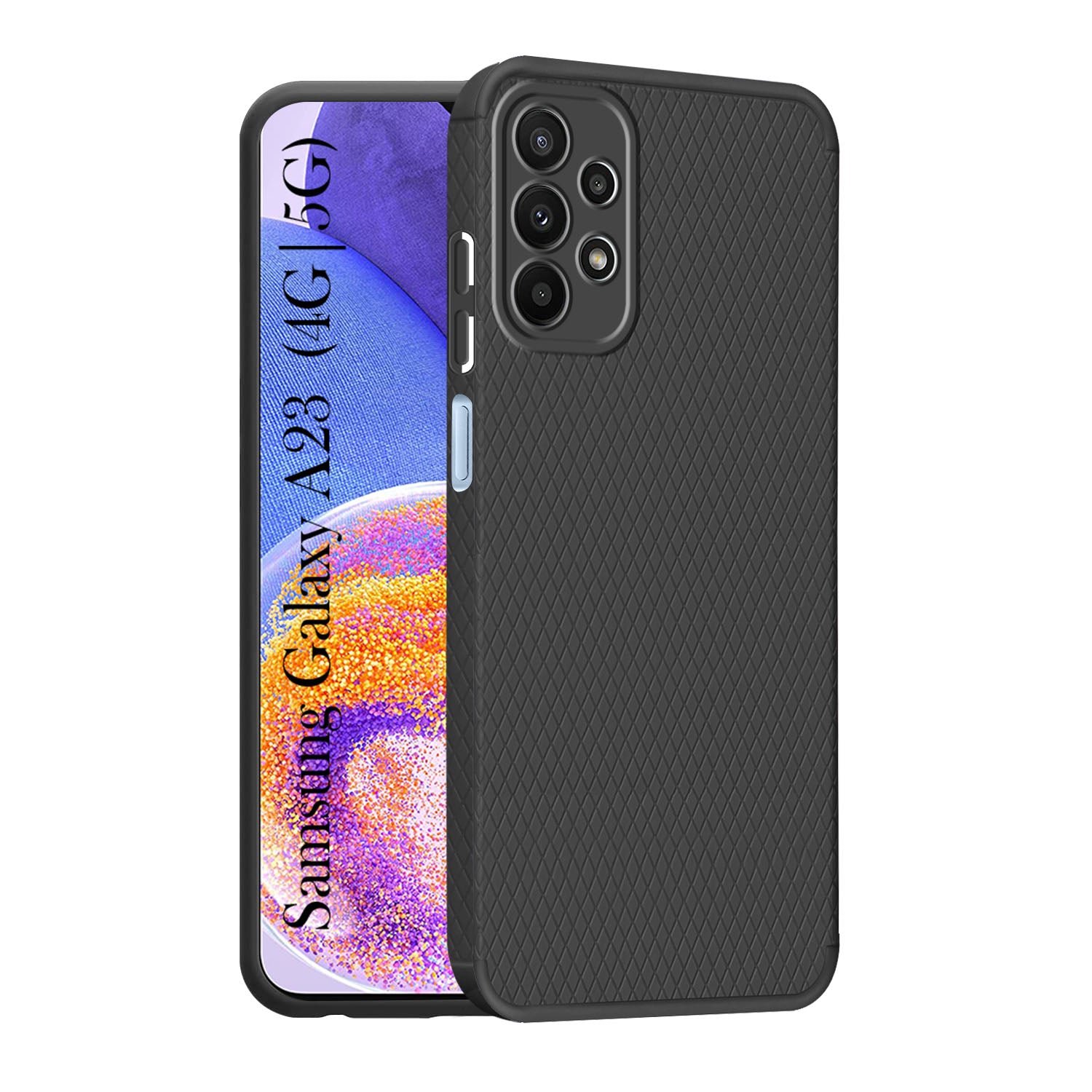 For Samsung Galaxy A23 4G | 5G Back Cover Case (Liquid Silicone | Side Grip | Camera Protection)