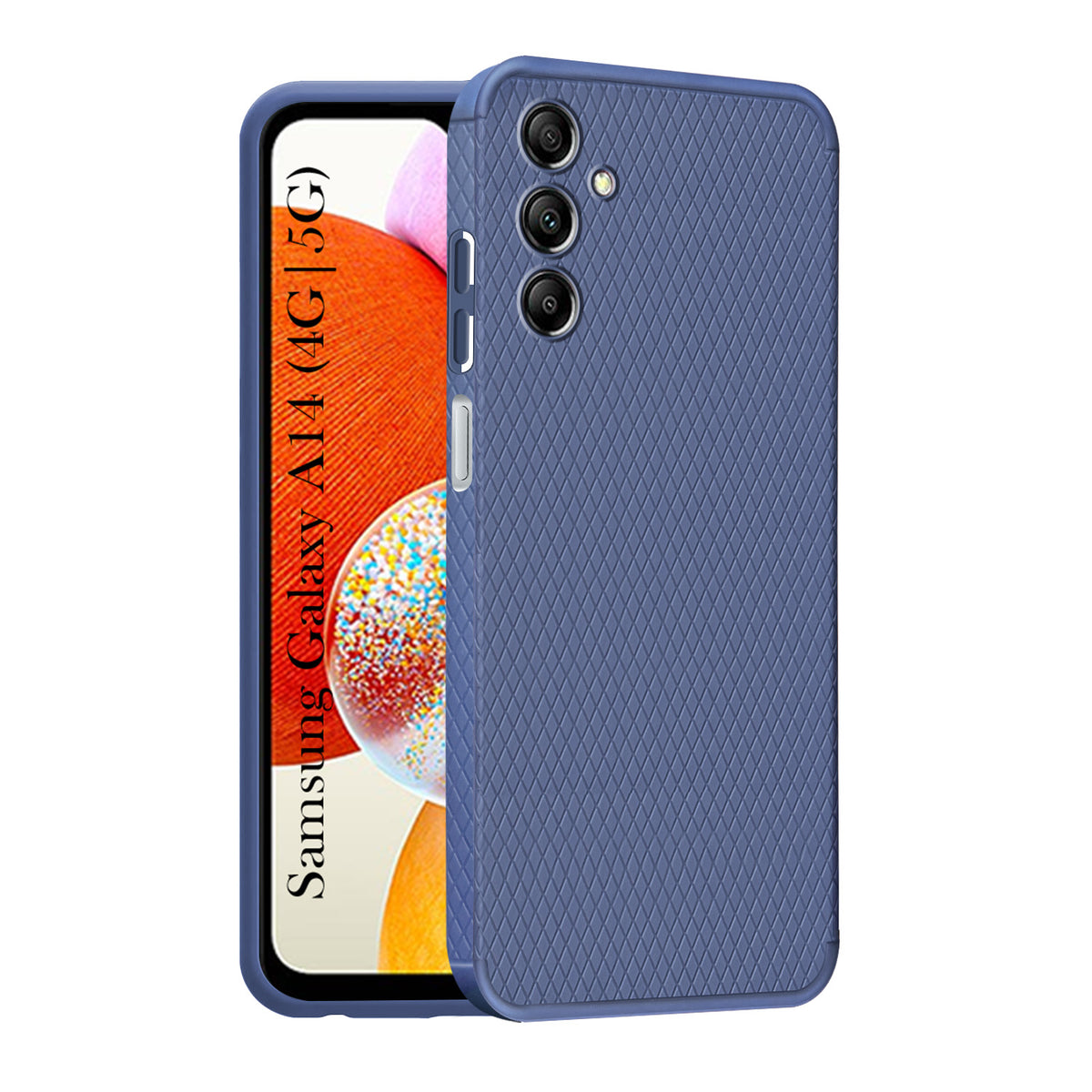 For Samsung Galaxy A14 4G | 5G Back Cover Case (Liquid Silicone | Side Grip | Camera Protection)