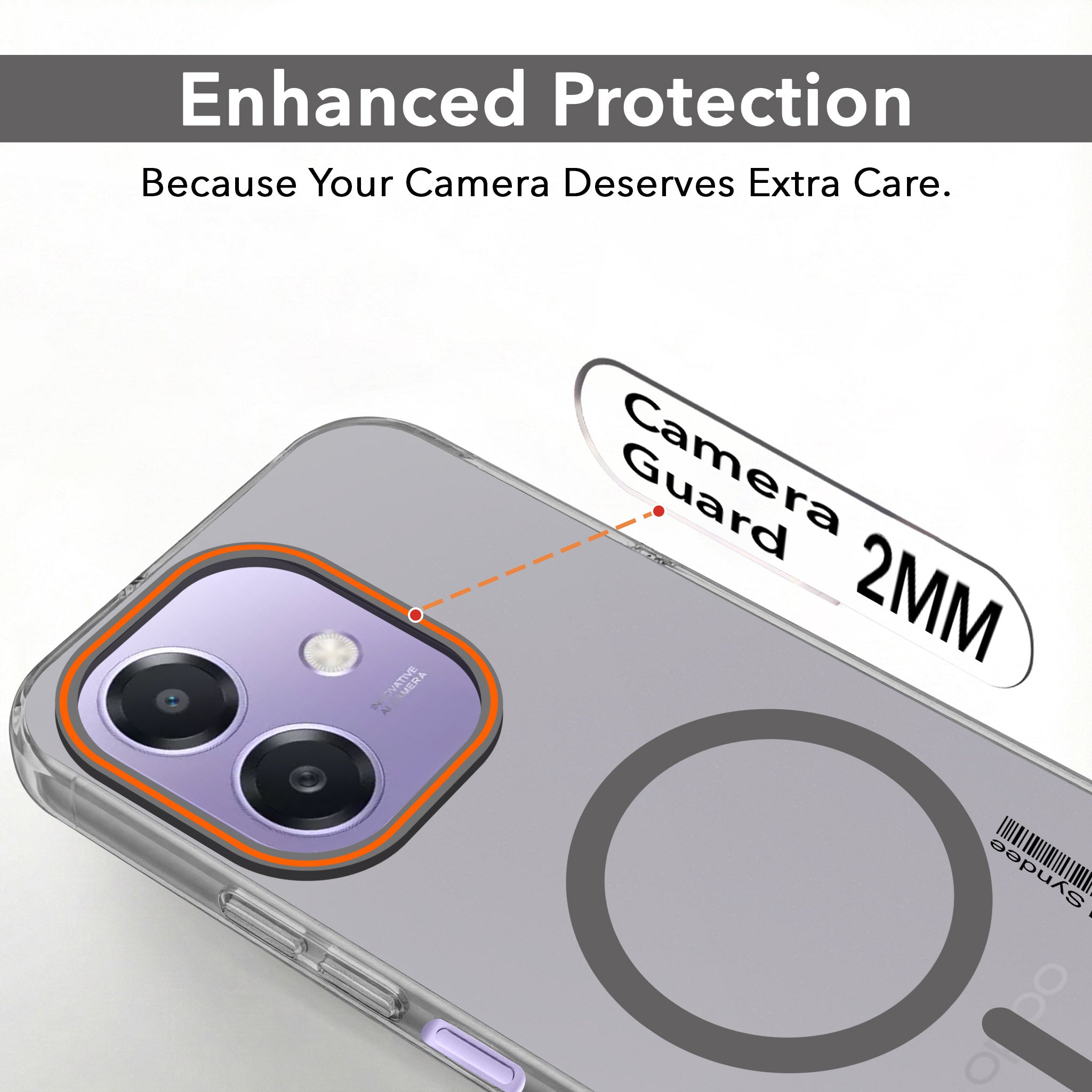 For Oppo A3X (4G/5G) | Oppo A3 5G Back Cover Case (Soft Touch | Camera Bump Protection | MagSafe Compatible | Matte Finish)