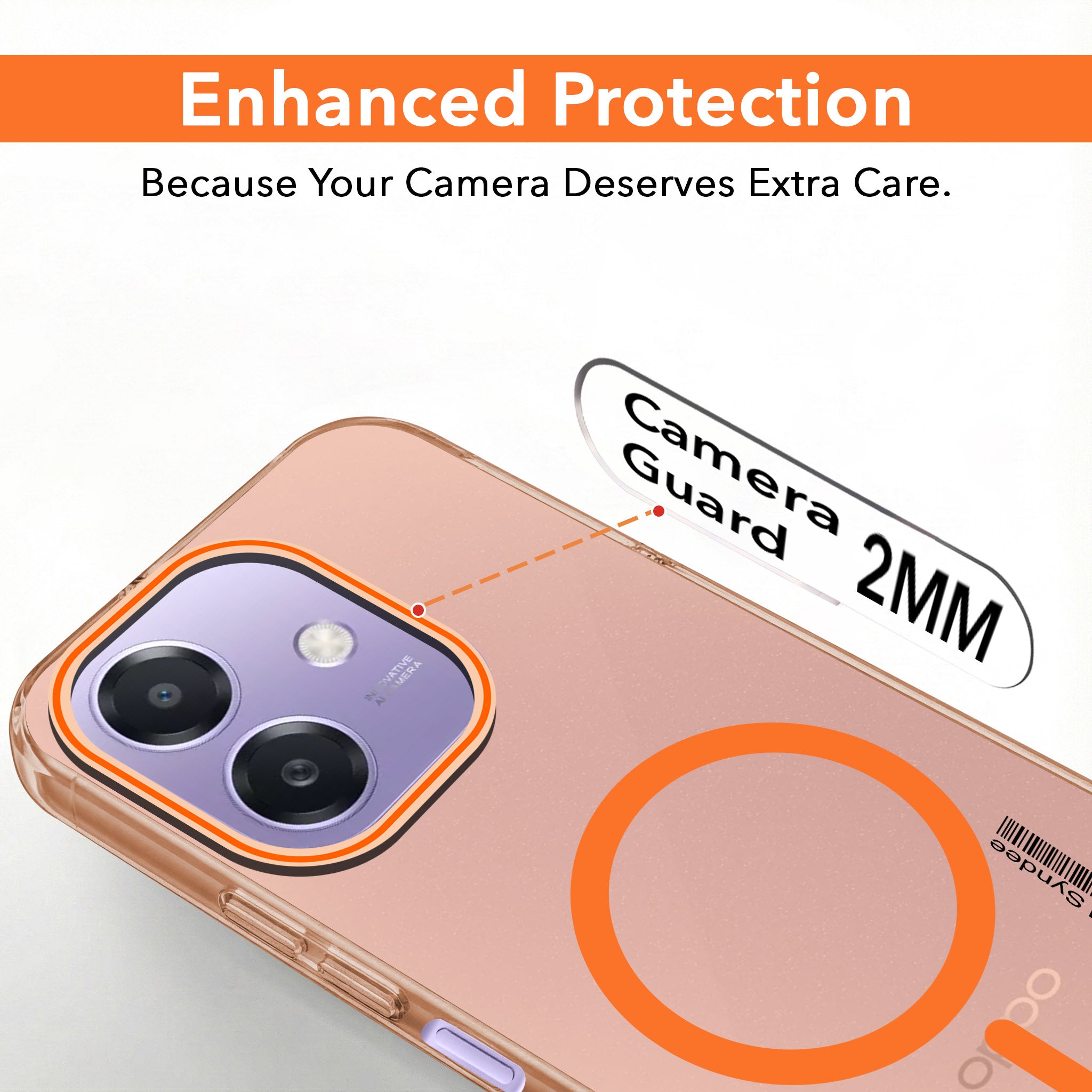 For Oppo A3X (4G/5G) | Oppo A3 5G Back Cover Case (Soft Touch | Camera Bump Protection | MagSafe Compatible | Matte Finish)