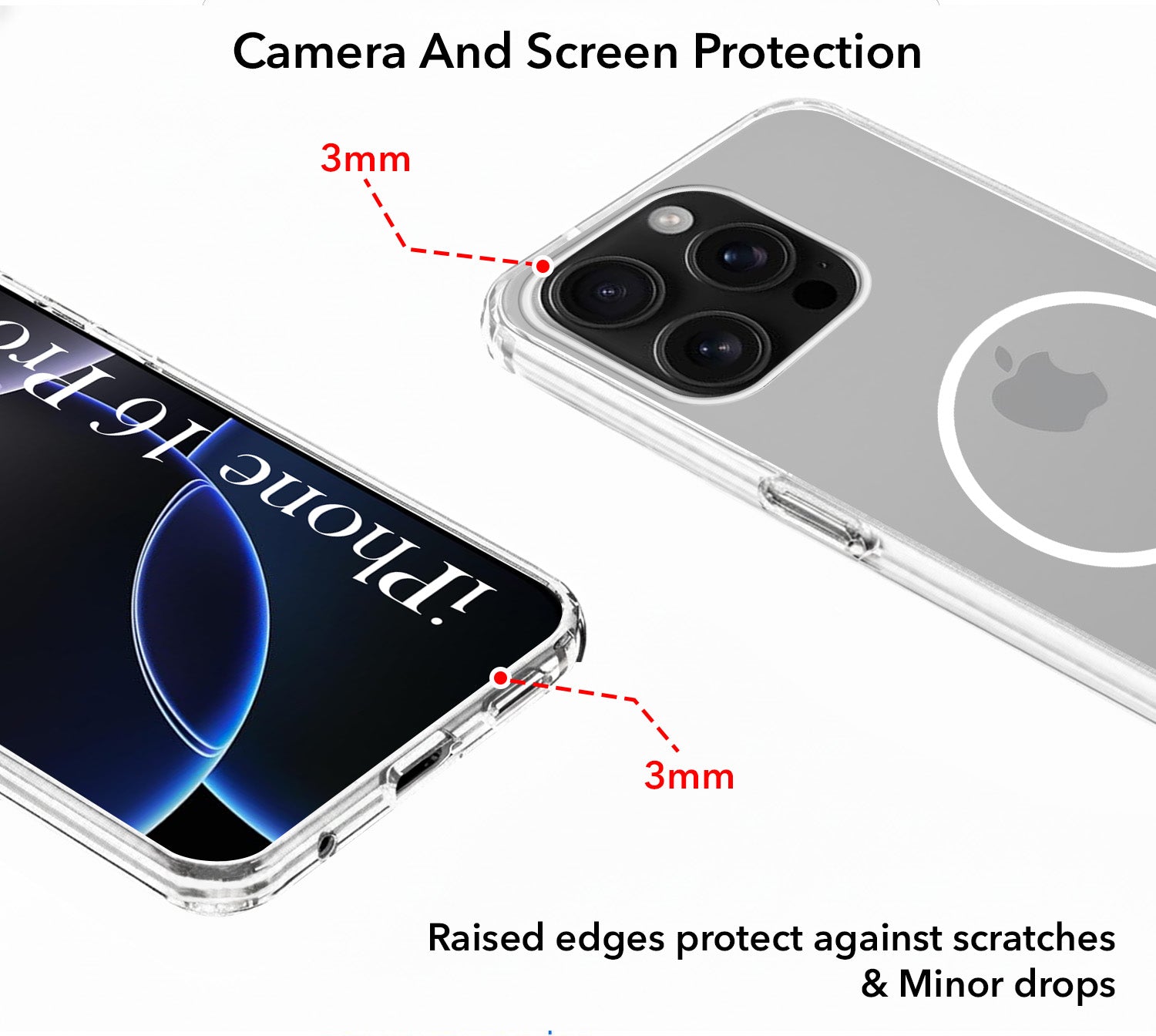 For Apple iPhone 16 Pro Back Cover Case Silicone (Slim Paper Thin | Camera Protection Bump | Minimalist Professional | Soft Flexible)