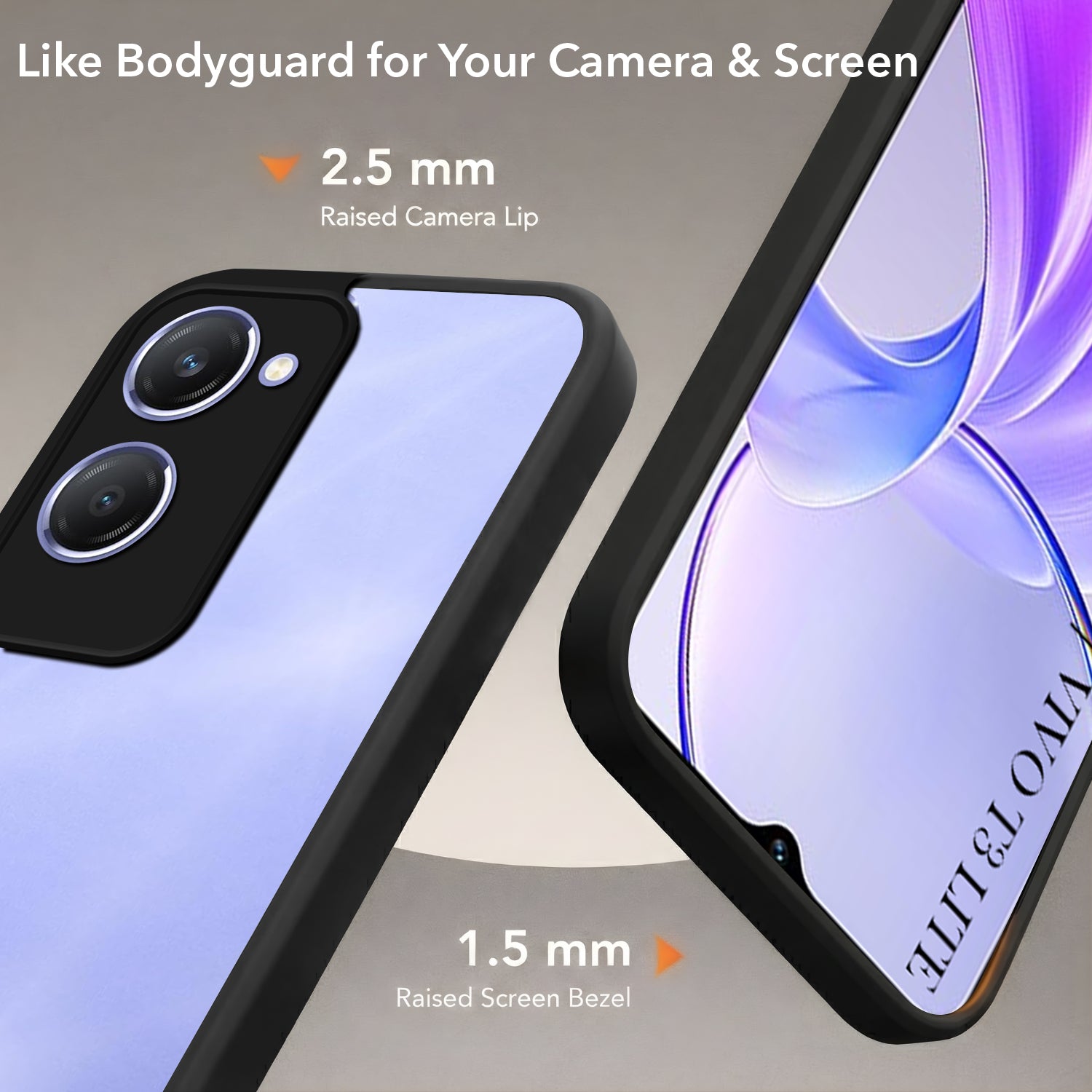 For Vivo Y28s 5G | Vivo T3 Lite 5G Back Cover Case (Built-in Stand | Lifetime Anti Yellow | Kickstand Shockproof | Camera Protection | MagSafe Compatible)