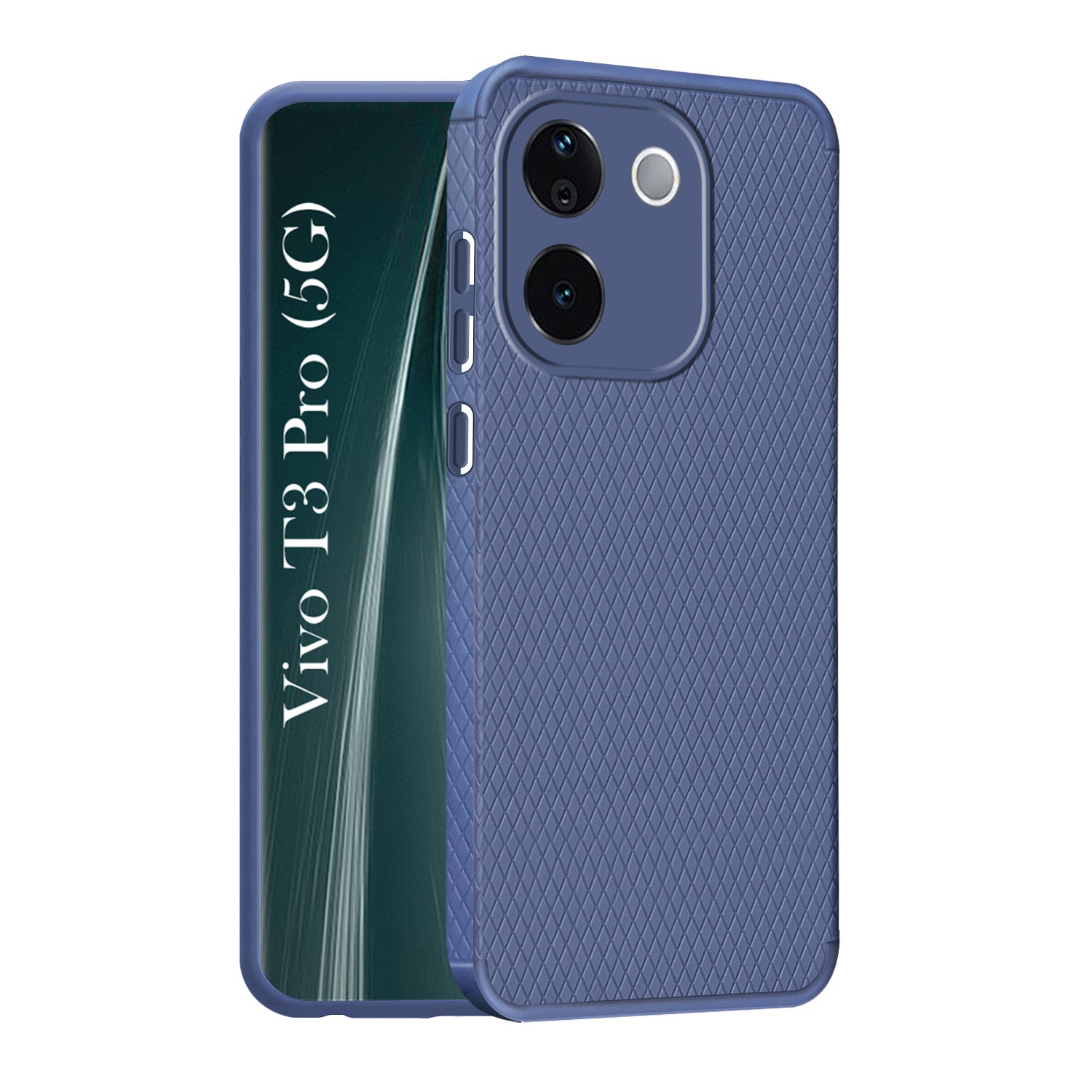 For Vivo T3 Pro Back Cover Case (Liquid Silicone | Side Grip | Camera Protection)