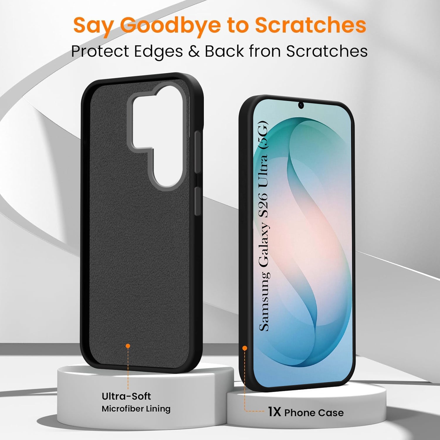 For Samsung Galaxy S26 Ultra Back Cover Case Rubberised  (Textured Grip Design | Micro-Fiber Cloth Inside | Slim and Light Weight | Soft Touch and Feel)