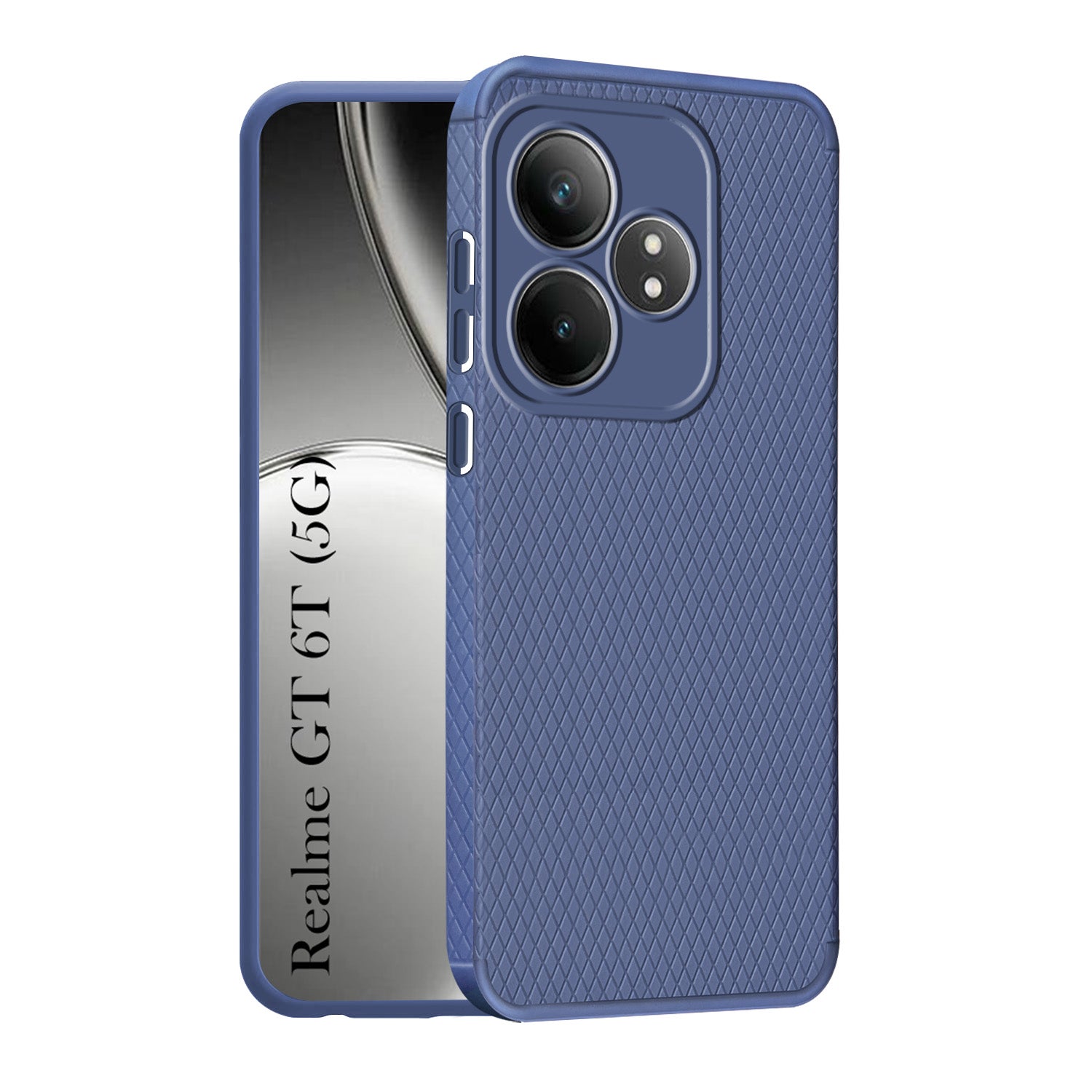For Realme  GT 6 | GT 6T 5G Back Cover Case (Liquid Silicone | Side Grip | Camera Protection)