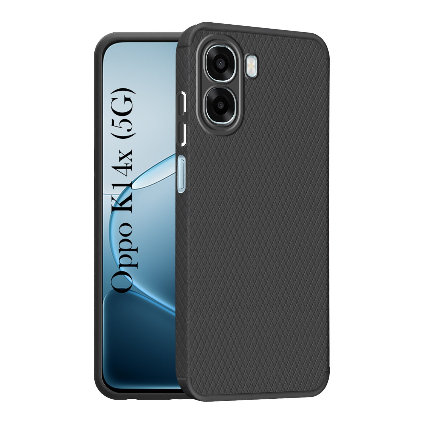 For Oppo K14x 5G Back Cover Case Liquid Silicone (Camera Protection | Side Grip Texture | Soft and Flexible)