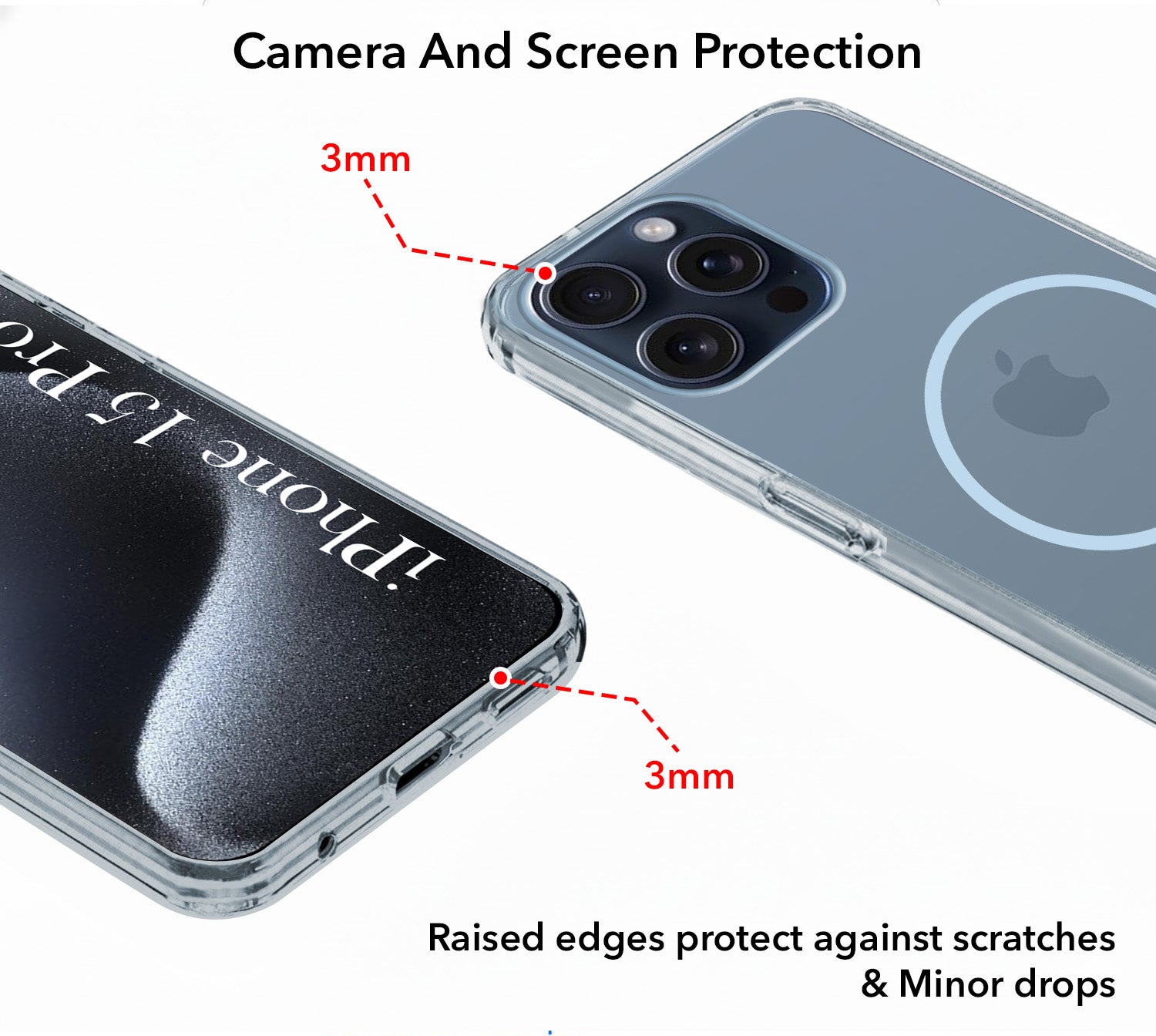 For Apple iPhone 15 Pro Max Back Cover Case Silicone (Slim Paper Thin | Camera Protection Bump | Minimalist Professional | Soft Flexible)