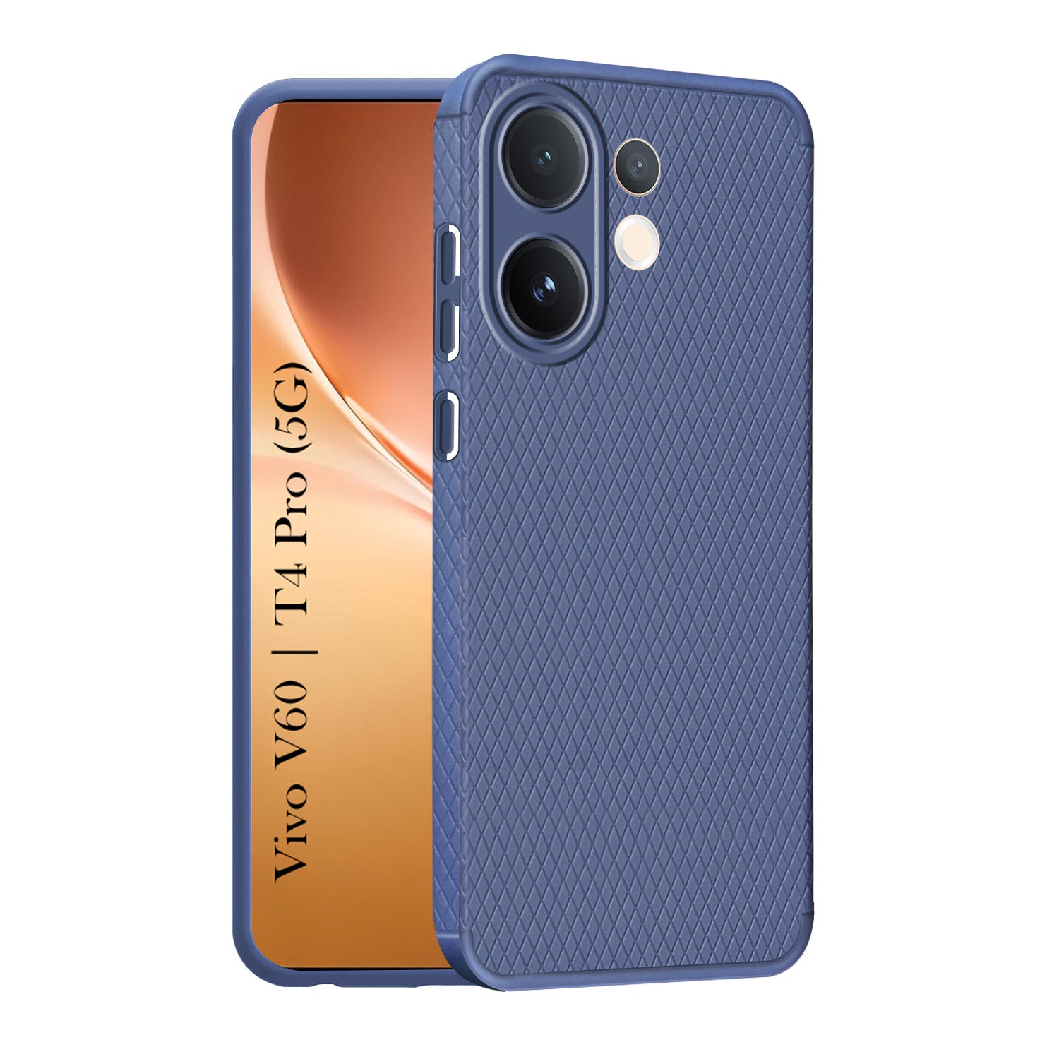 For Vivo V60 | Vivo T4 Pro Back Cover Case (Liquid Silicone | Side Grip | Camera Protection)