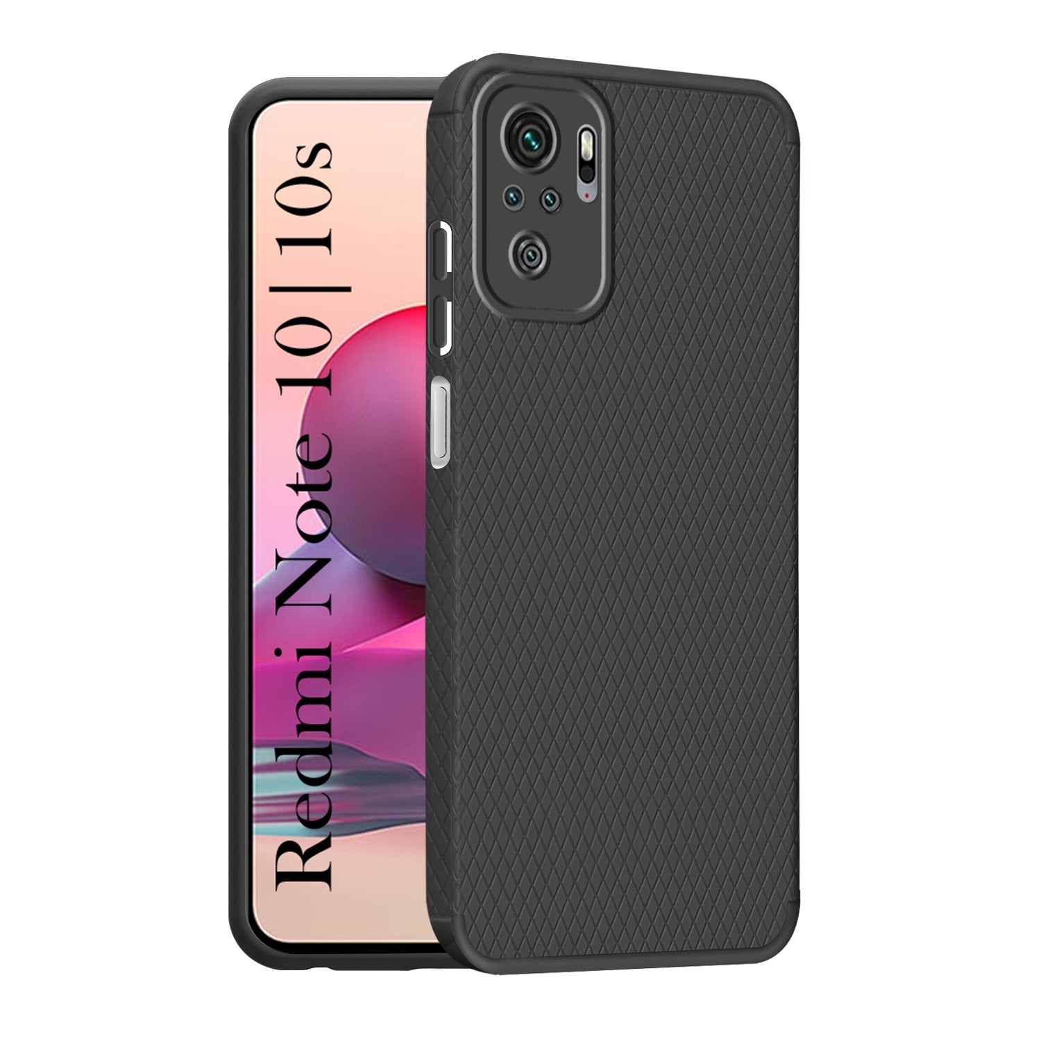For Xiaomi Mi Redmi Note 10 | Note 10S Back Cover Case (Liquid Silicone | Side Grip | Camera Protection)