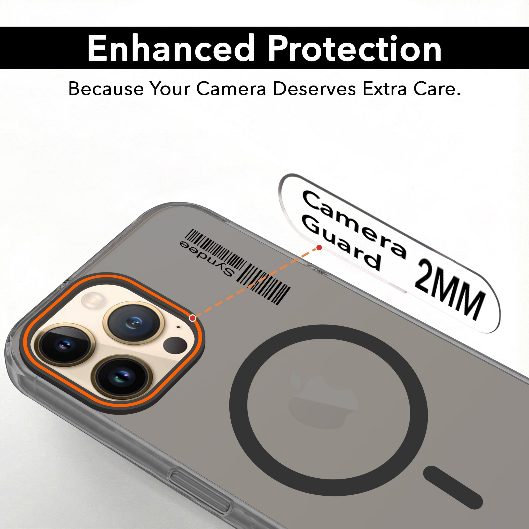 For Apple iPhone 13 Pro Max Back Cover Case  (Soft Touch | Camera Bump Protection | MagSafe Compatible | Matte Finish)