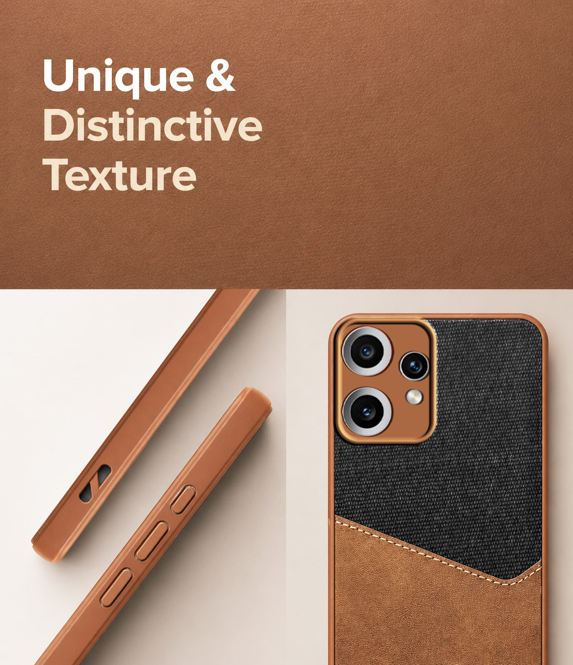 For Nothing CMF Phone 2 Pro Back Cover Case (Dual PU Leather Stitch | Professional Minimalist | Soft and Flexible)