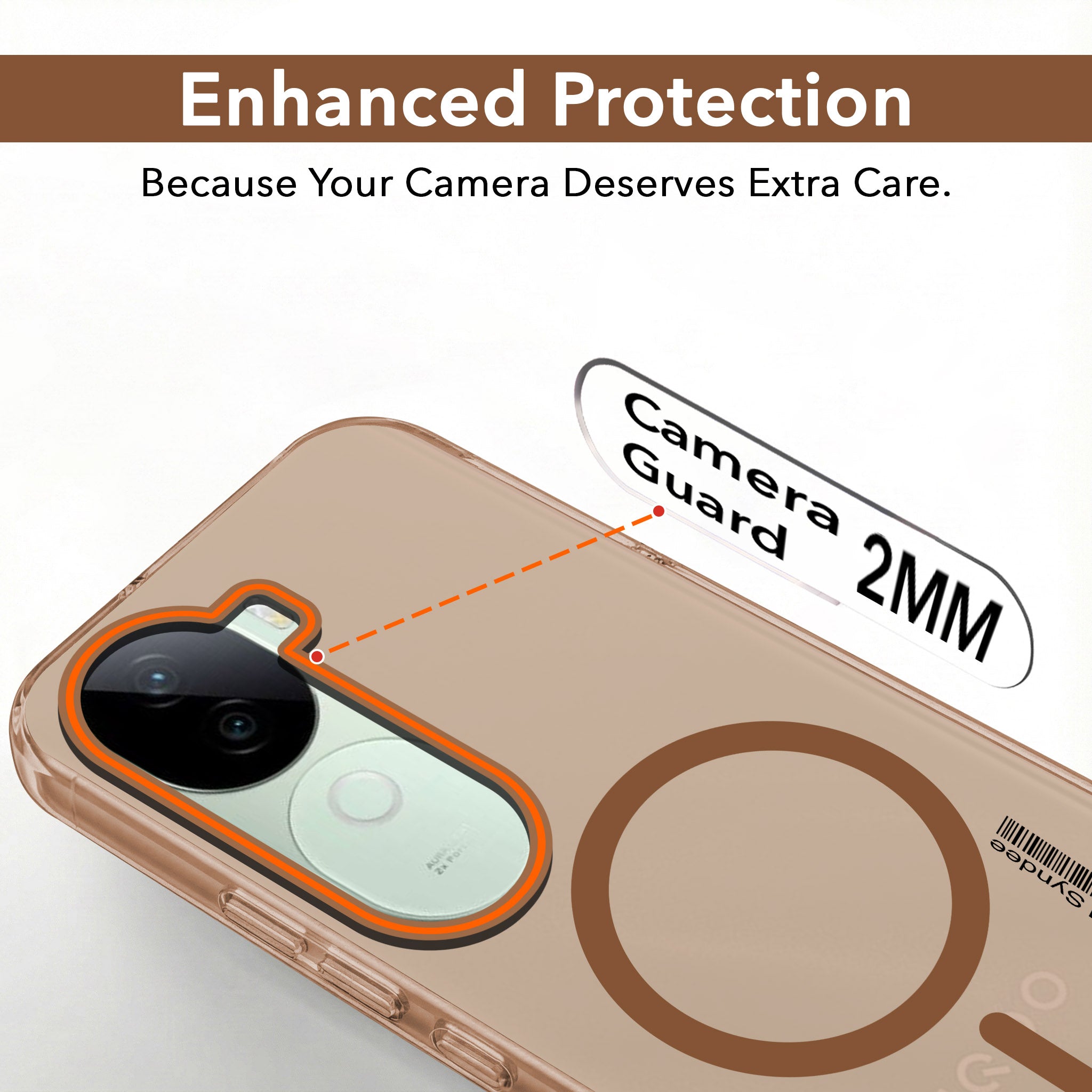 For Vivo iQOO Z9s Back Cover Case (Soft Touch | Camera Bump Protection | MagSafe Compatible | Matte Finish)