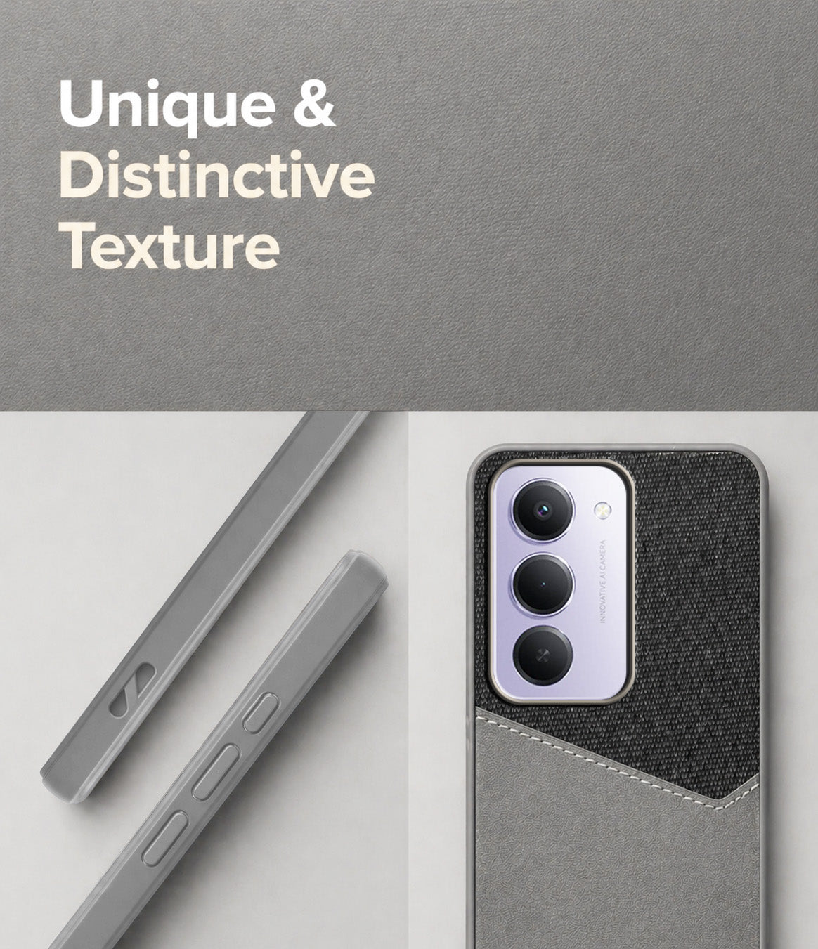 For Redmi 15 Back Cover Case (Dual PU Leather Stitch | Professional Minimalist | Soft and Flexible)