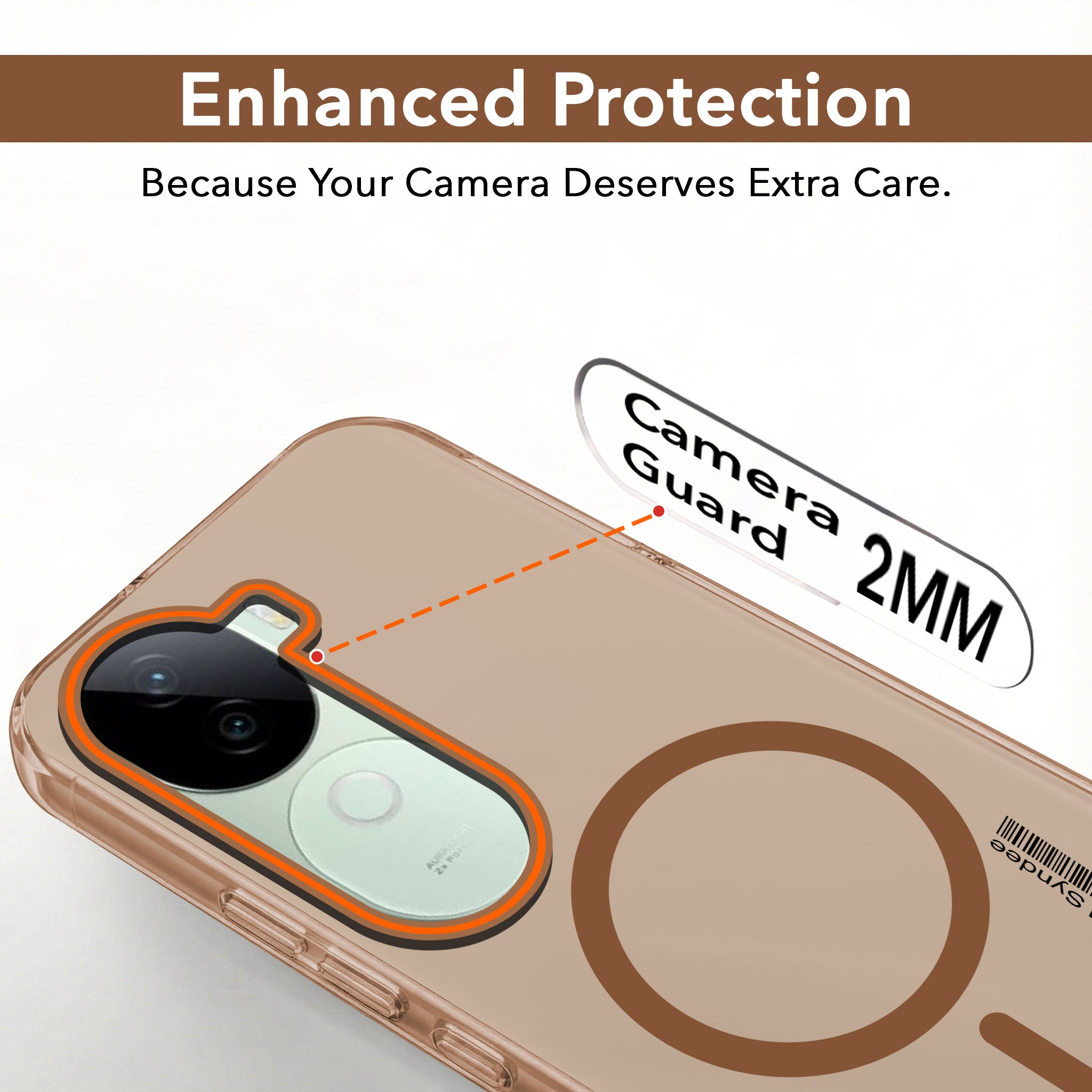For Vivo V40e Back Cover Case (Soft Touch | Camera Bump Protection | MagSafe Compatible | Matte Finish)