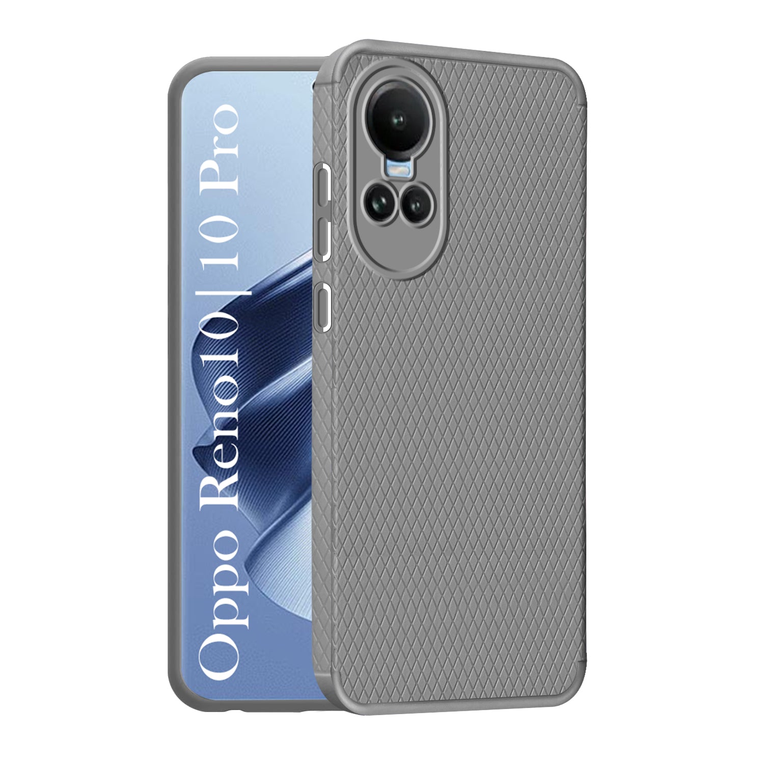 For Oppo Reno 10 5G | Oppo Reno 10 Pro 5G Back Cover Case (Liquid Silicone | Side Grip | Camera Protection)