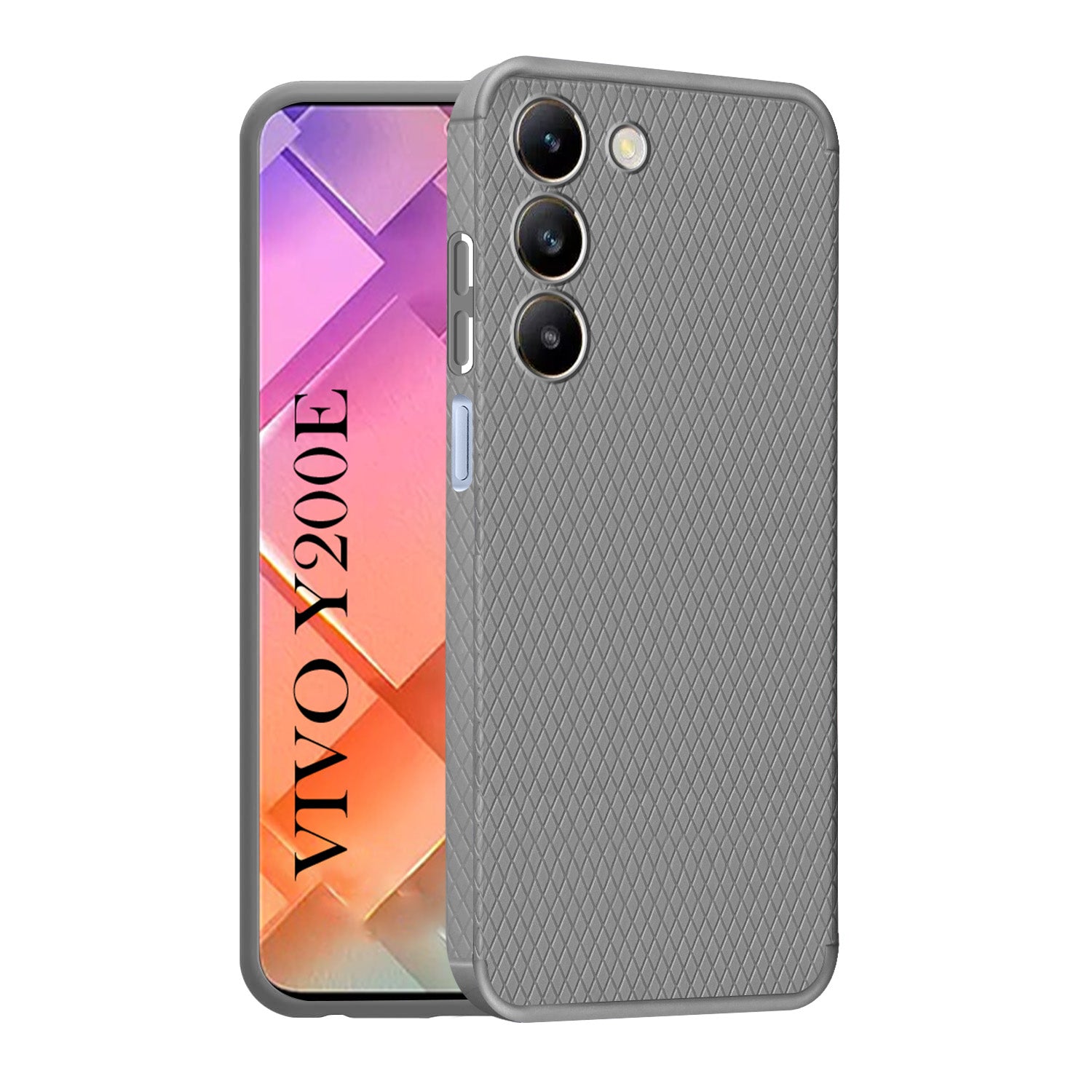 For Vivo Y200e Back Cover Case (Liquid Silicone | Side Grip | Camera Protection)