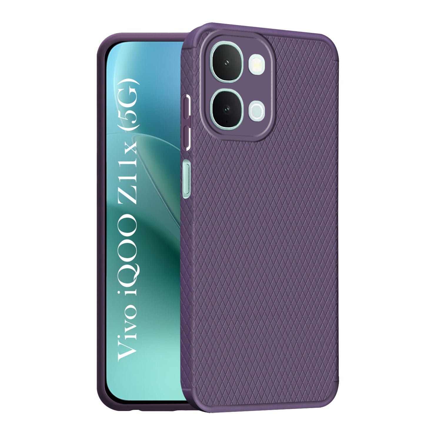 For Vivo iQOO Z11x 5G Back Cover Case Liquid Silicone (Camera Protection | Side Grip Texture | Soft and Flexible)