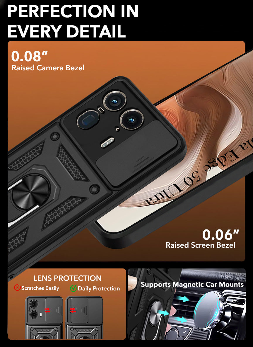 For Motorola Moto Edge 50 Ultra 5G Back Cover Case  (Hybrid Dual Armor Polycarbonate)
