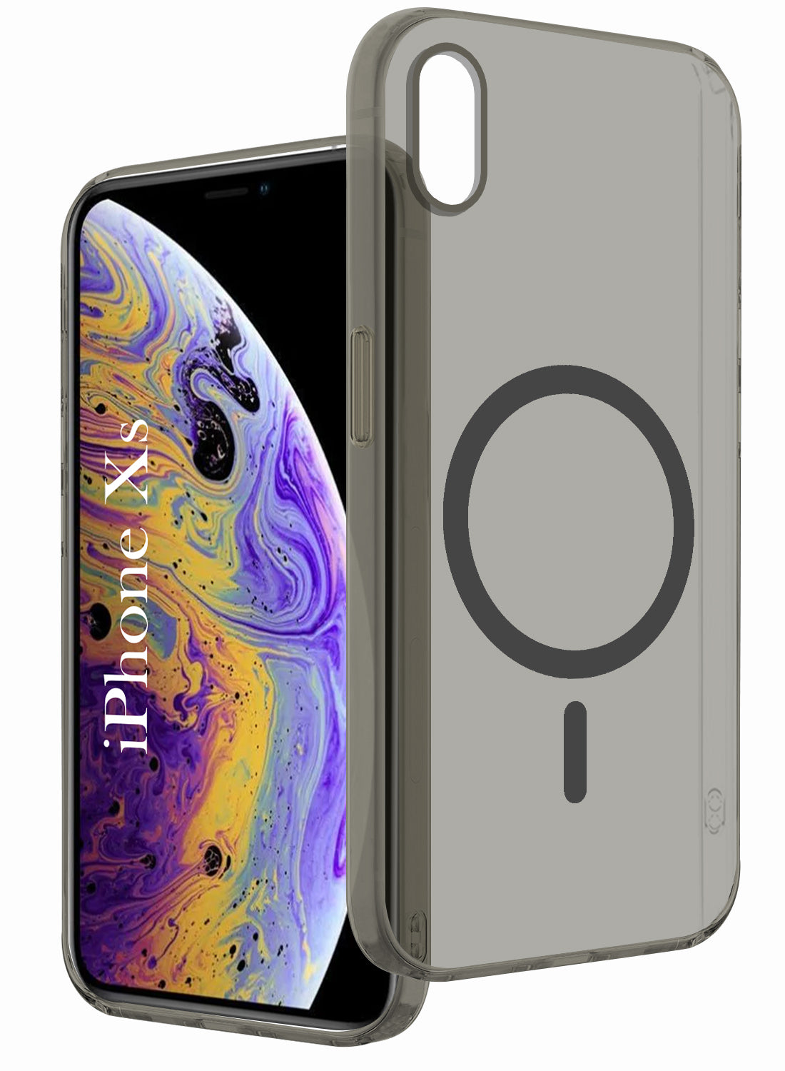 For Apple iPhone Xs Back Cover Case (Frosted Matte Feel | MagSafe Compatible Wireless Charging | Polycarbonate Material)