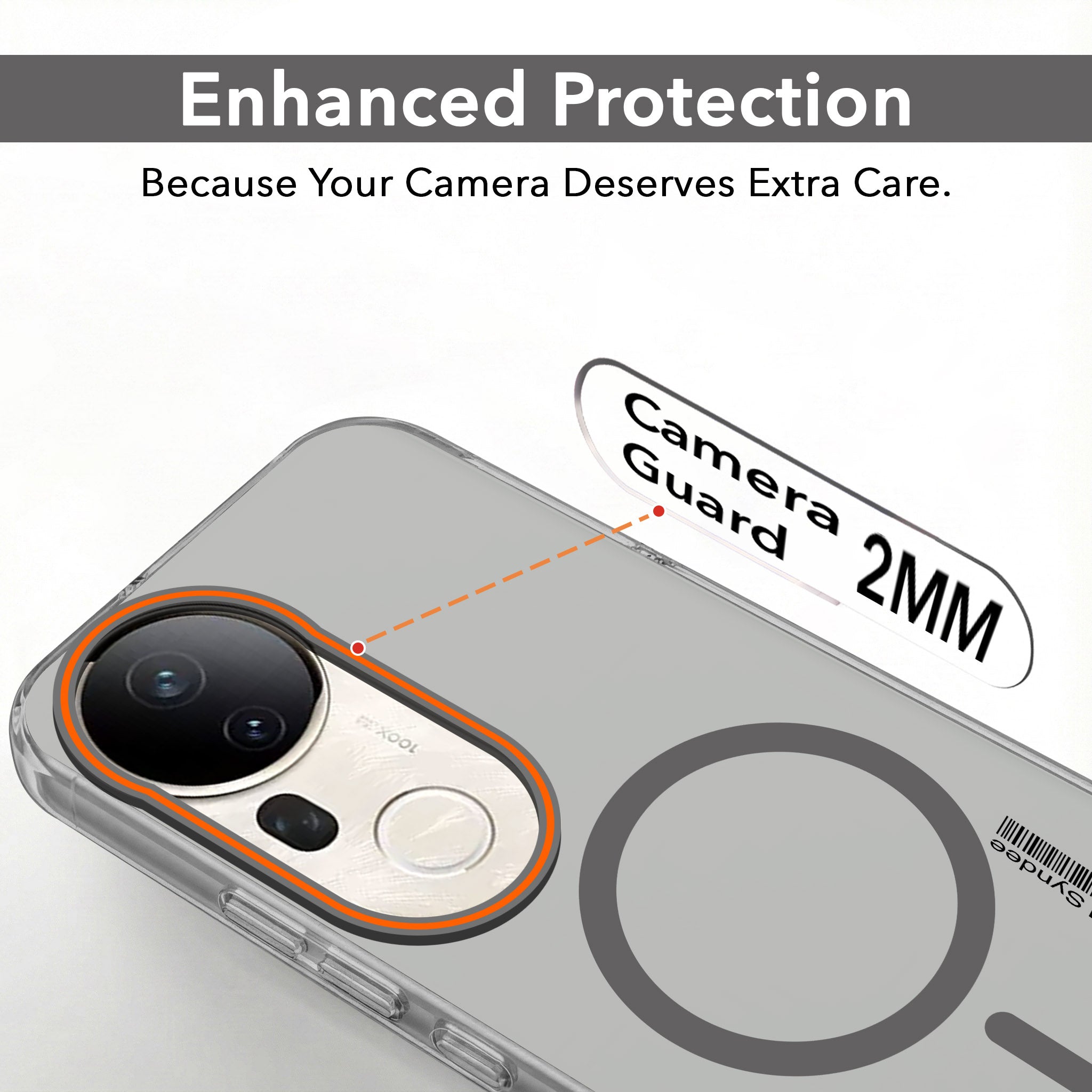 For Vivo T4 Ultra Back Cover Case (Soft Touch | Camera Bump Protection | MagSafe Compatible | Matte Finish)