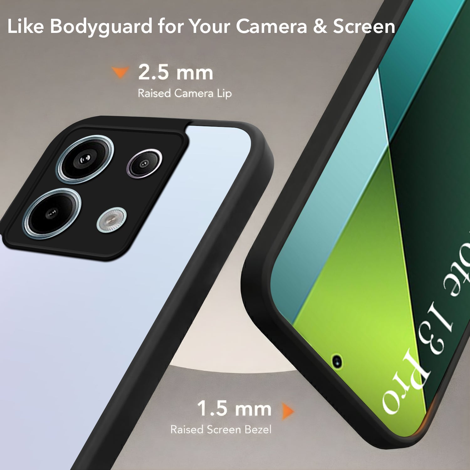 For Redmi Note 13 Pro Back Cover Case (Built-in Stand | Lifetime Anti Yellow | Kickstand Shockproof | Camera Protection | MagSafe Compatible)