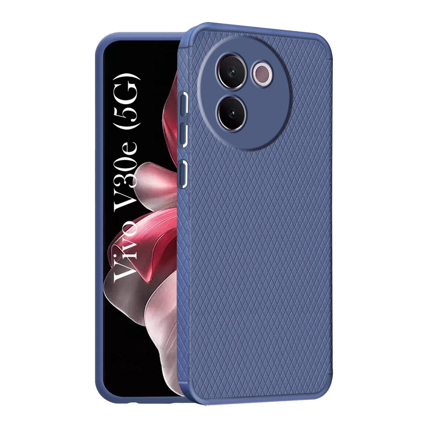 For Vivo V30e 5G Back Cover Case (Liquid Silicone | Side Grip | Camera Protection