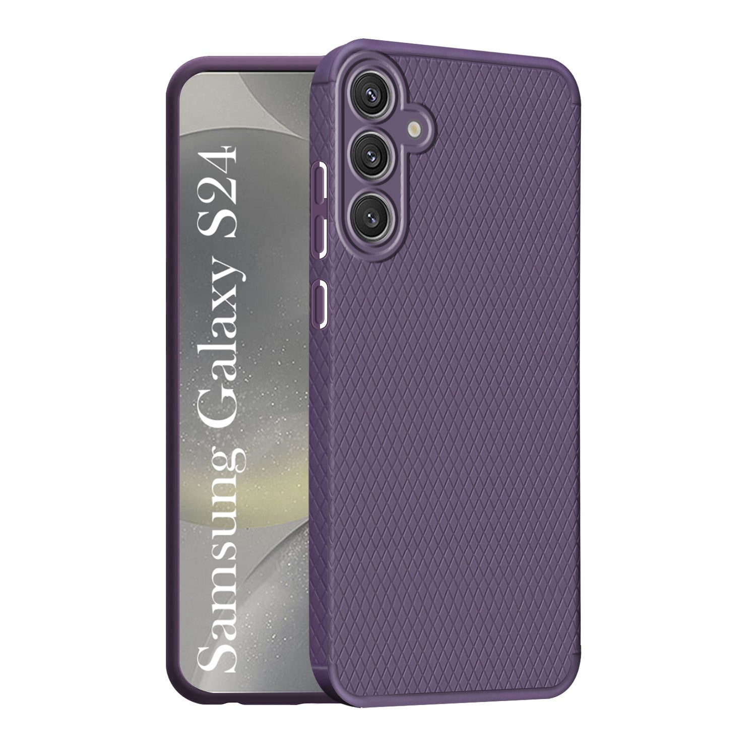 For Samsung Galaxy S24 Back Cover Case (Liquid Silicone | Side Grip | Camera Protection)