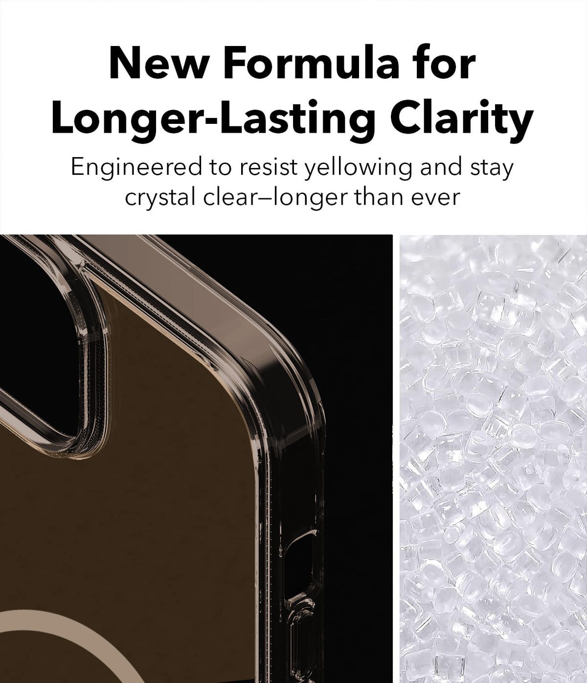 For iPhone 17 Pro | iPhone 18 Pro Back Cover Case Crystal Anti Yellow (MagSafe Wireless Charging Support |Camera Protection Bump)