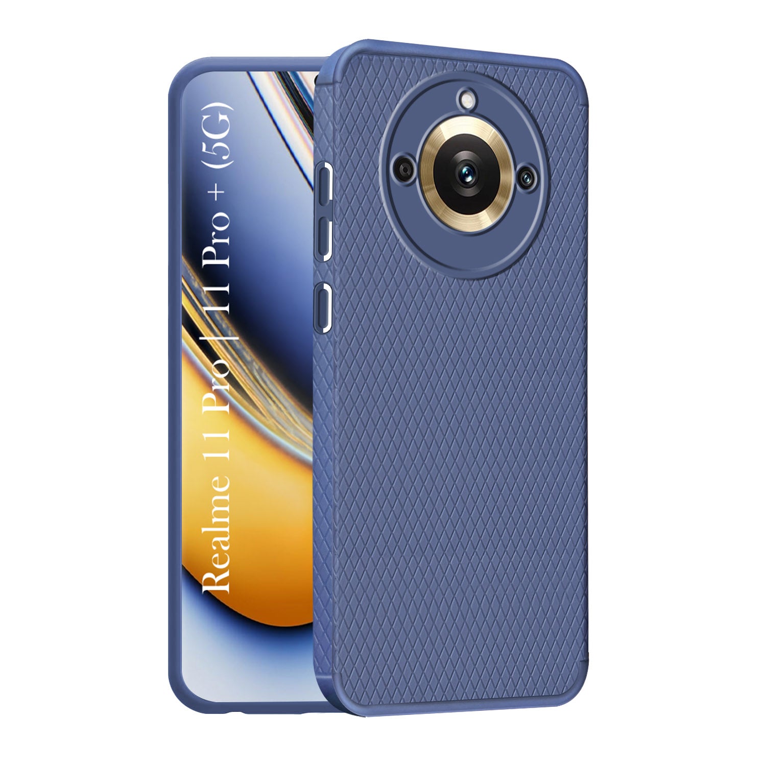 For Realme 11 Pro 5G | 11 Pro Plus Back Cover Case (Liquid Silicone | Side Grip | Camera Protection)