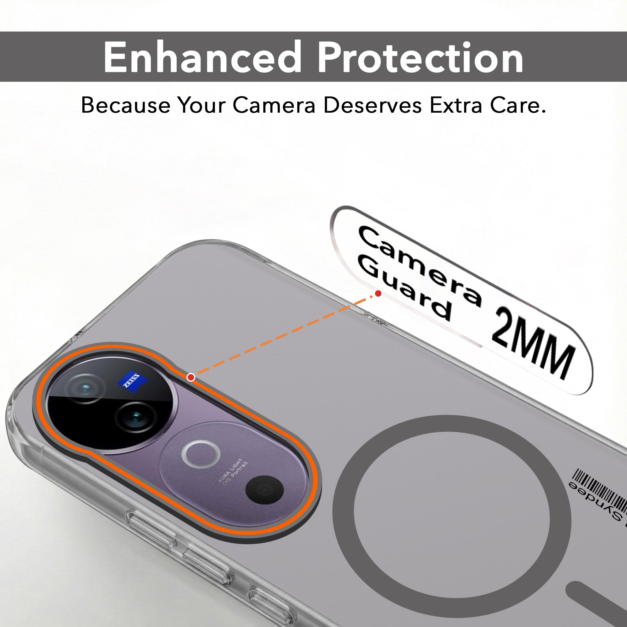 For Vivo V40 | Vivo V40 Pro 5G Back Cover Case (Soft Touch | Camera Bump Protection | MagSafe Compatible | Matte Finish)