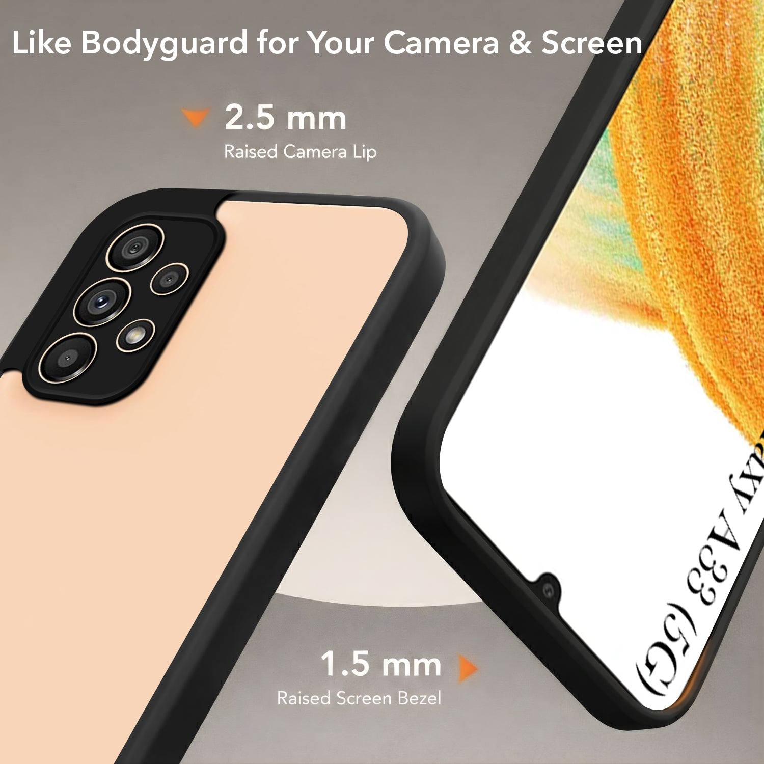 For Samsung Galaxy A33 5G Back Cover Case (Built-in Stand | Lifetime Anti Yellow | Kickstand Shockproof | Camera Protection | MagSafe Compatible)