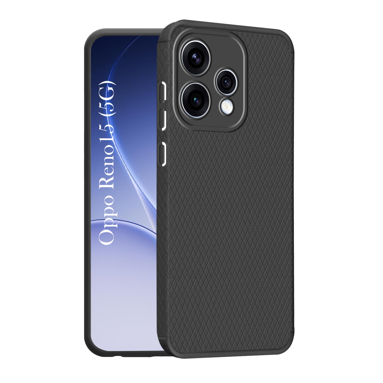 For Oppo Reno15 5G | Oppo Reno 15 5G Back Cover Case Liquid Silicone (Camera Protection | Side Grip Texture | Soft and Flexible)
