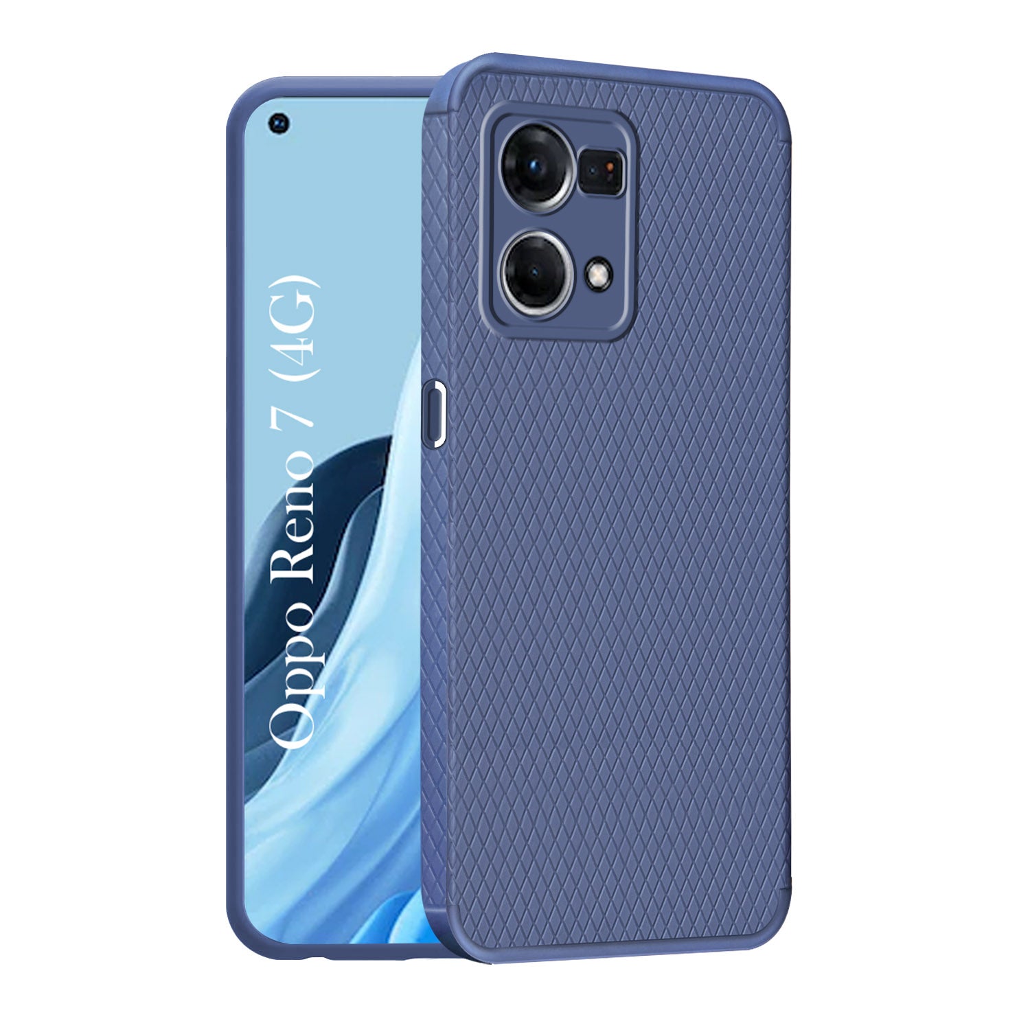 For Oppo Reno7 | Reno 7 4G Back Cover Case (Liquid Silicone | Side Grip | Camera Protection)