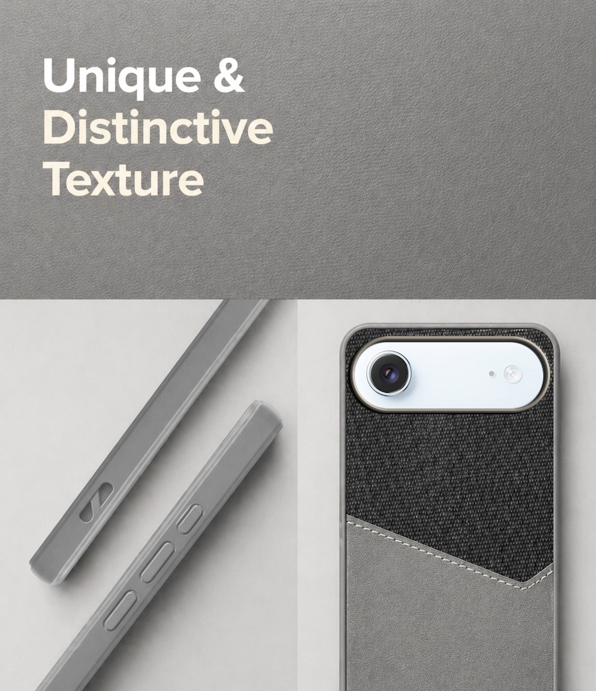 For Apple iPhone 17 Air Back Cover Case (Dual PU Leather Stitch | Professional Minimalist | Soft and Flexible)