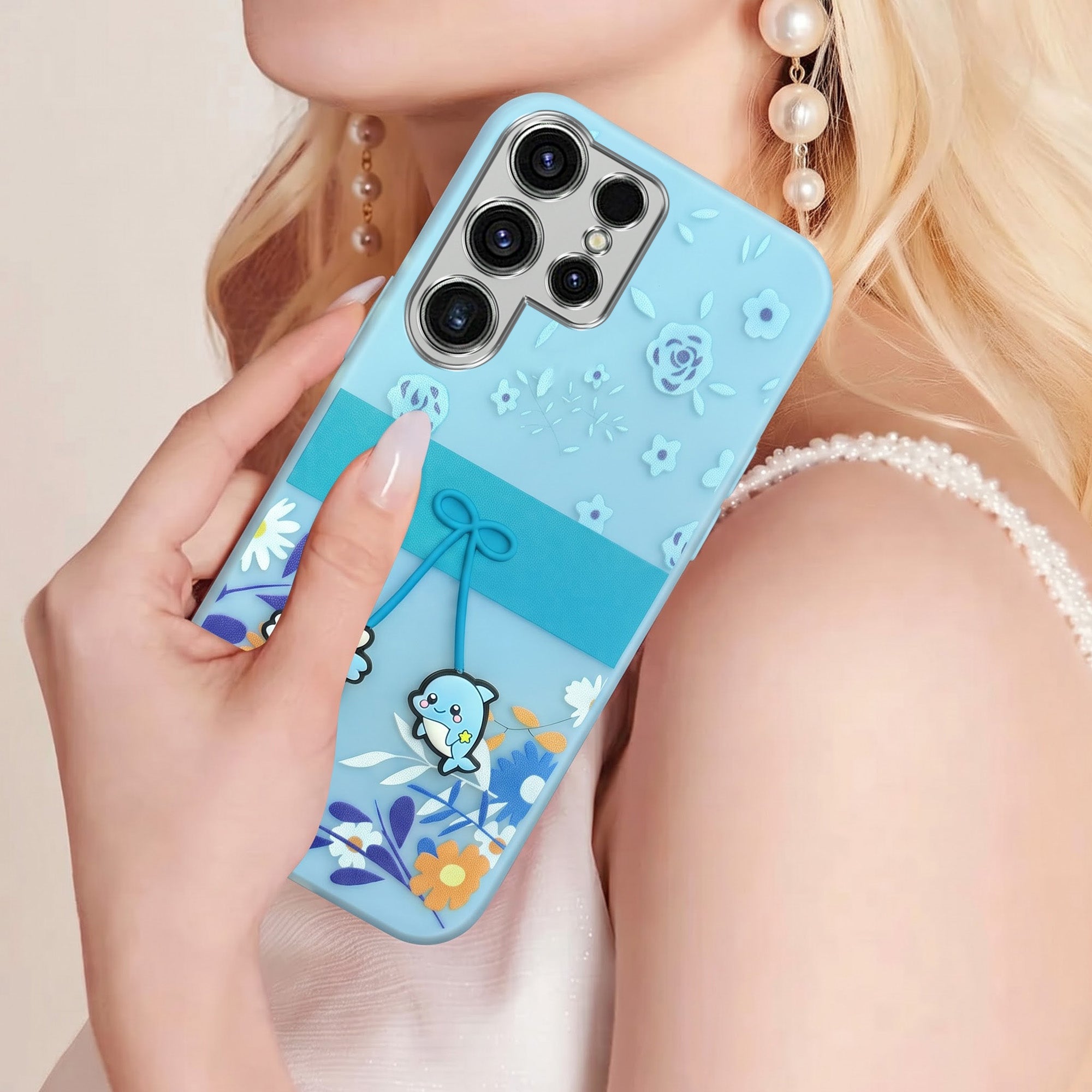 For Samsung Galaxy S23 Ultra Back Cover Case (3D Cute Cartoons | Hard Back Side Soft | Matte Premium Finish | HD Printing)