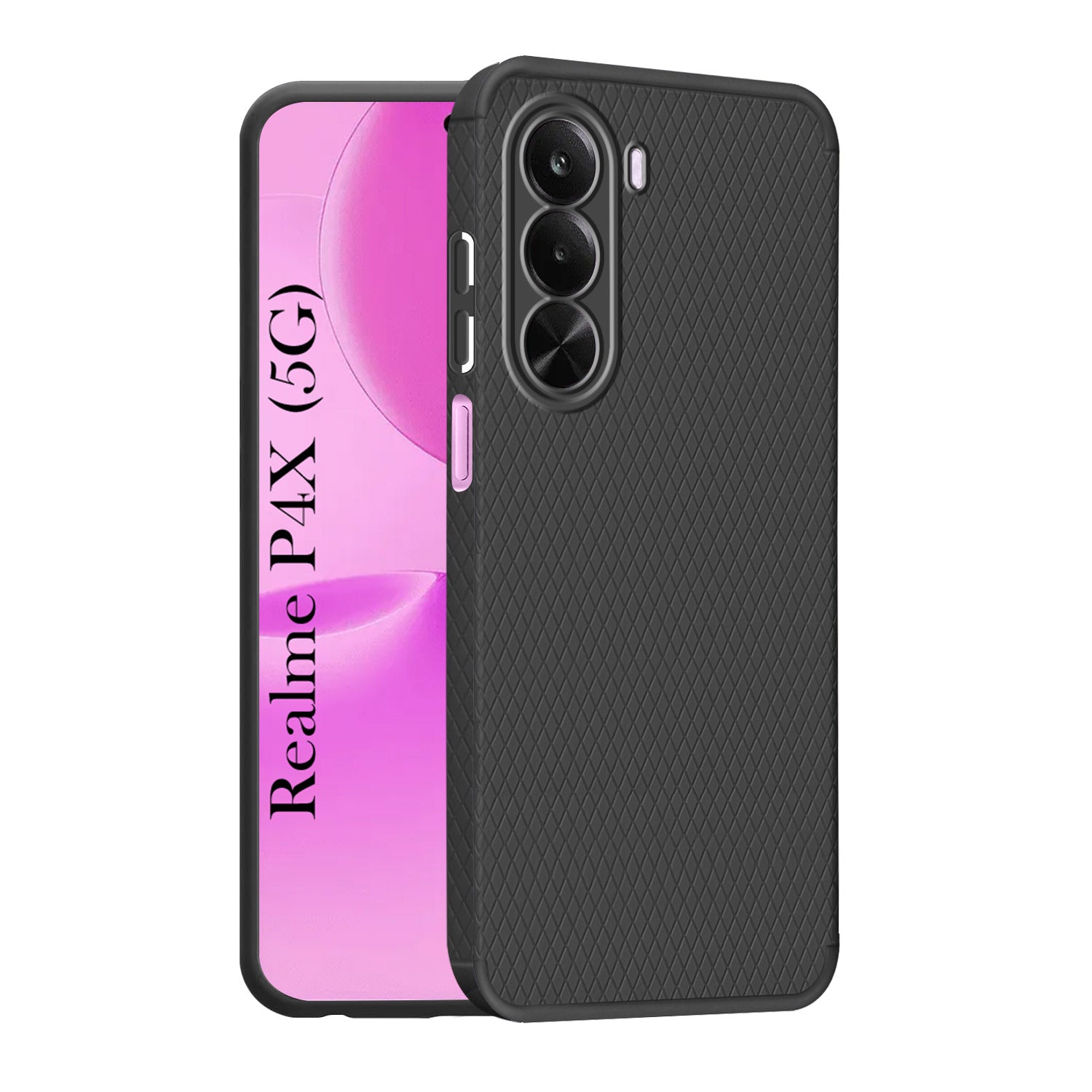 For Realme P4x Back Cover Case Liquid Silicone (Camera Protection | Side Grip Texture | Soft and Flexible)