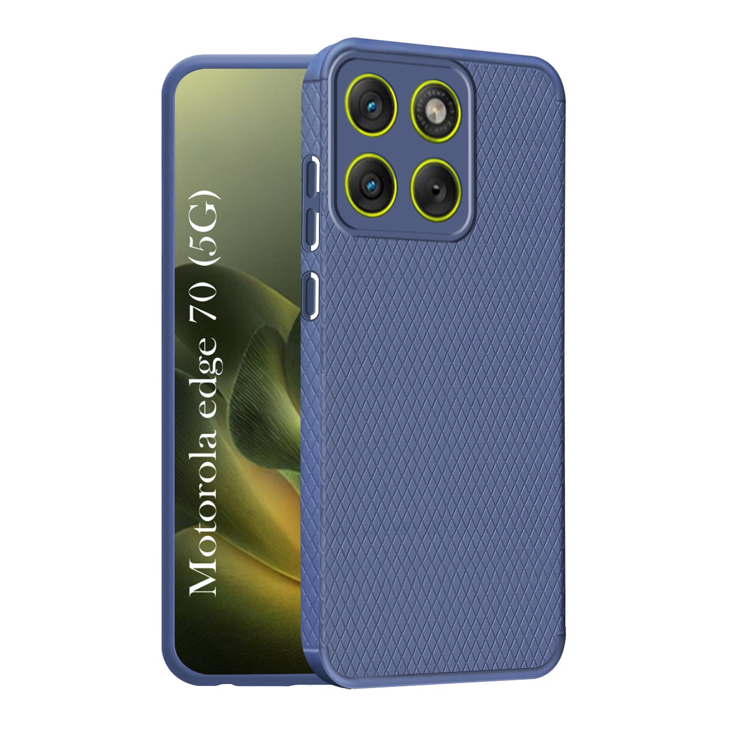 For Motorola Moto Edge 70 Back Cover Case Liquid Silicone (Camera Protection | Side Grip Texture | Soft and Flexible)