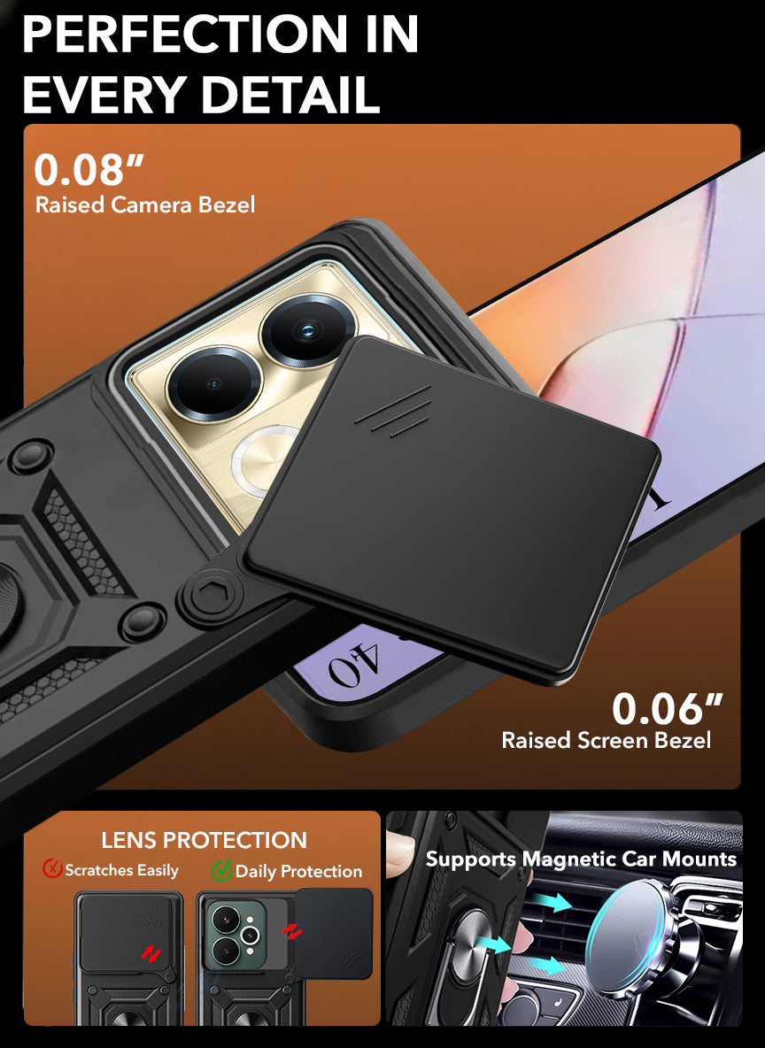 For Infinix Note 40 Back Cover Case (Hybrid Dual Armor Polycarbonate)