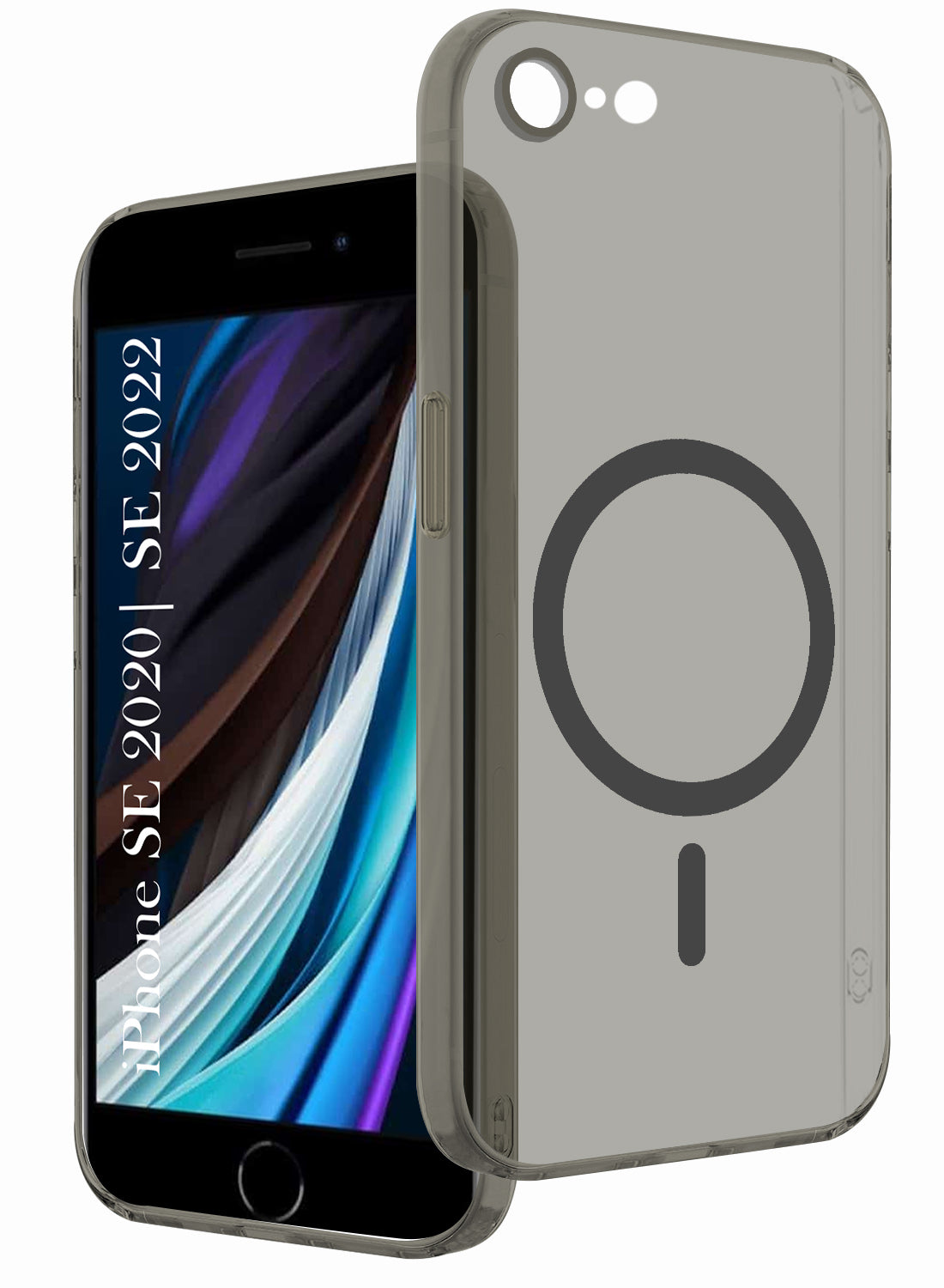For iPhone SE 2020 | SE 2022 Back Cover Case (Frosted Matte Feel | MagSafe Compatible Wireless Charging | Polycarbonate Material)