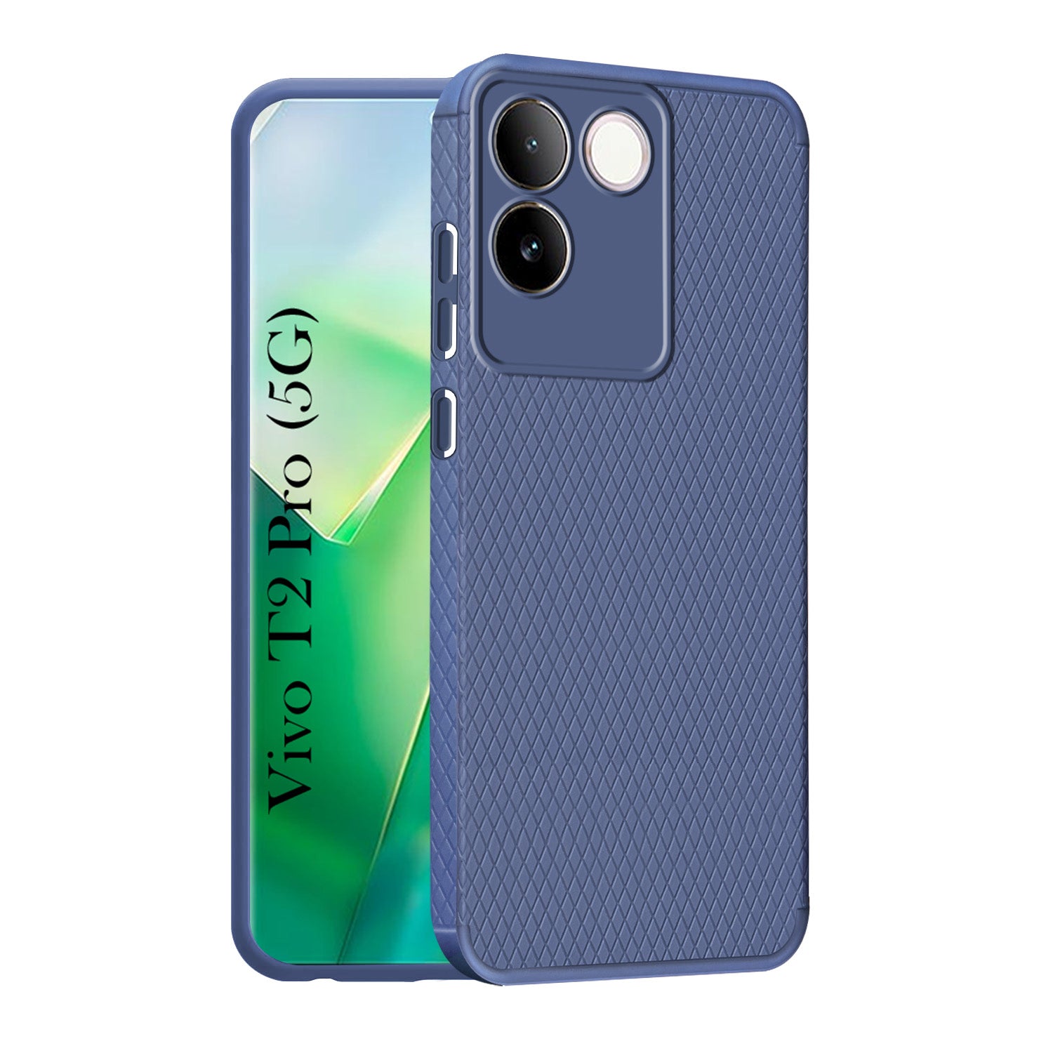 For Vivo T2 Pro Back Cover Case (Liquid Silicone | Side Grip | Camera Protection)