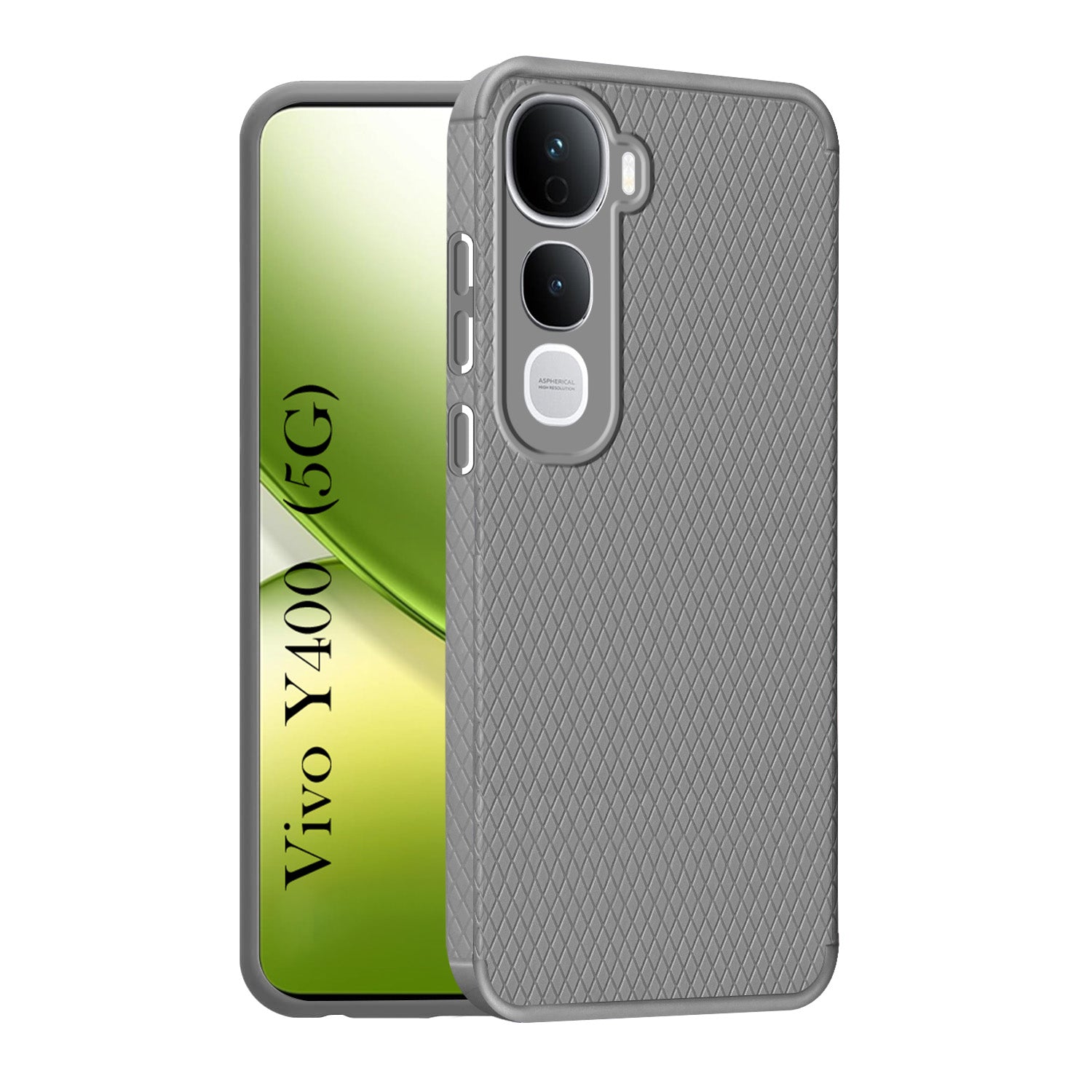 For Vivo Y400 Back Cover Case (Camera Protection | Side Grip Texture | Soft and Flexible)