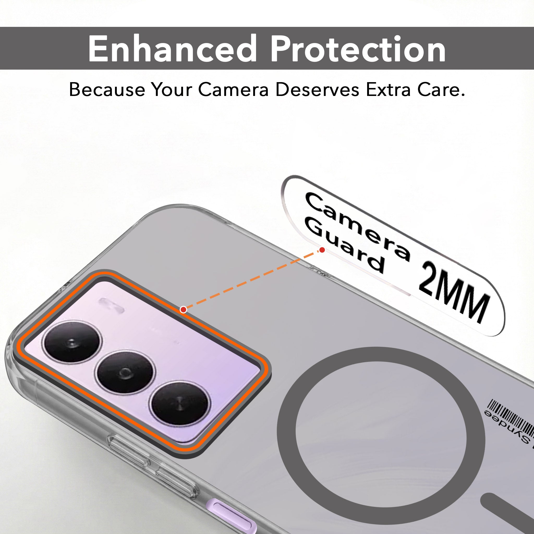 For Realme P3 lite Back Cover Case (Soft Touch | Camera Bump Protection | MagSafe Compatible | Matte Finish)