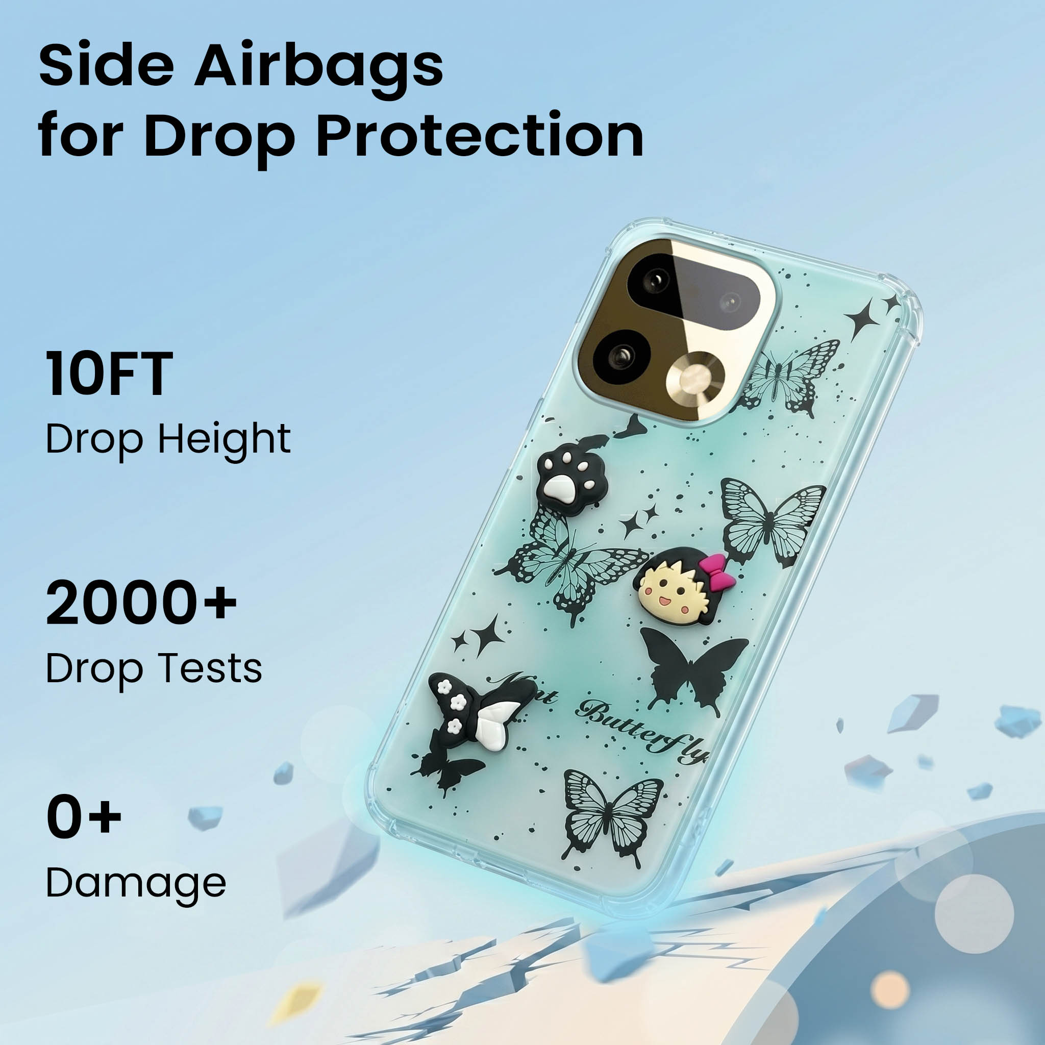 For Realme 16 Pro Plus 5G Back Cover Case (3D Cute Cartoons | Hard Back Side Soft | Matte Premium Finish | HD Printing)