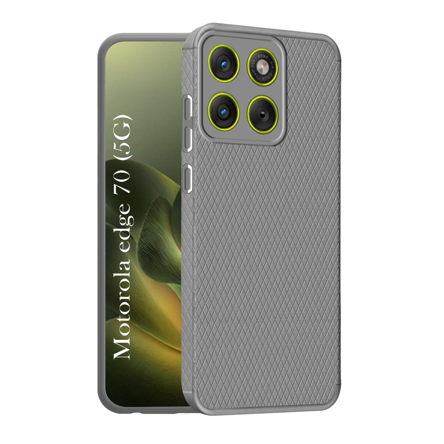 For Motorola Moto Edge 70 Back Cover Case Liquid Silicone (Camera Protection | Side Grip Texture | Soft and Flexible)