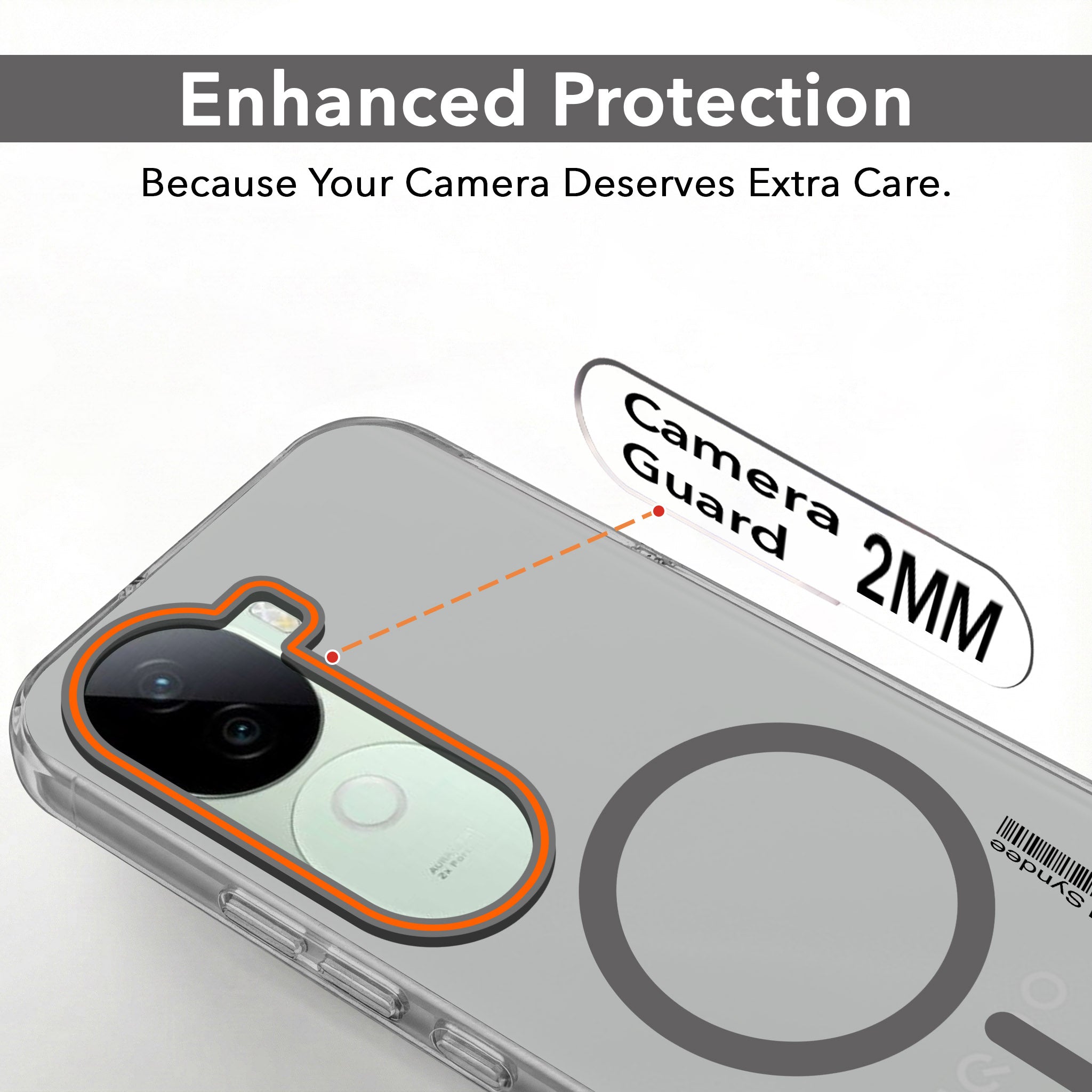 For Vivo iQOO Z9s Back Cover Case (Soft Touch | Camera Bump Protection | MagSafe Compatible | Matte Finish)