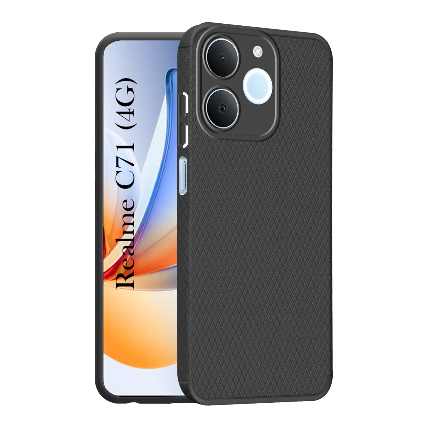 For Realme C71 Back Cover Case Liquid Silicone (Camera Protection | Side Grip Texture | Soft and Flexible)