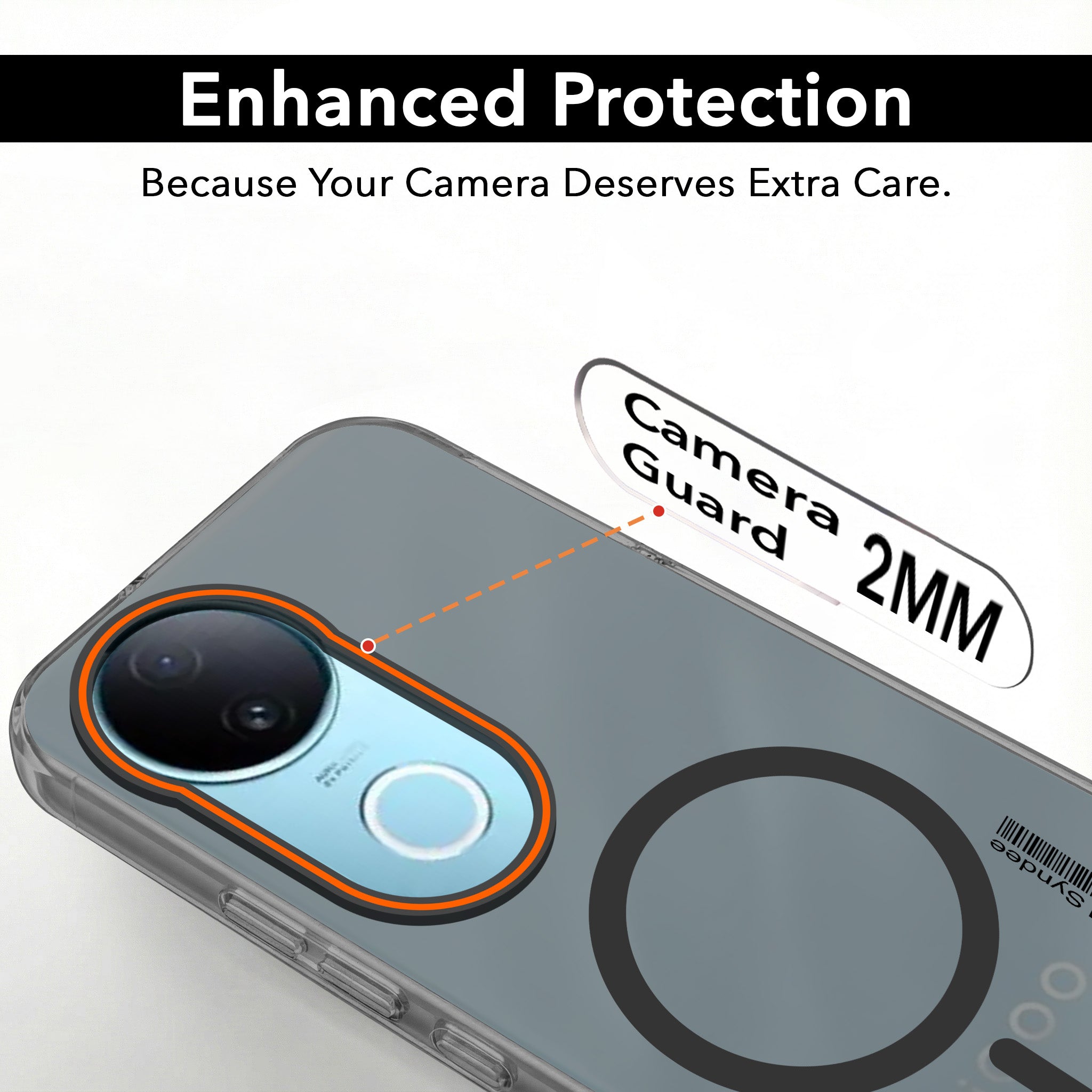 For Vivo iQOO Z10R Back Cover Case (Soft Touch | Camera Bump Protection | MagSafe Compatible | Matte Finish)