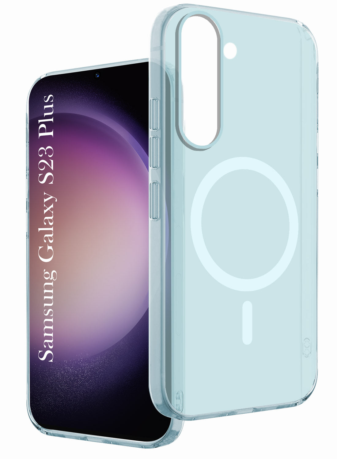 For Samsung Galaxy S23 Plus Back Cover Case Crystal (Frosted Matte Feel | MagSafe Compatible Wireless Charging)